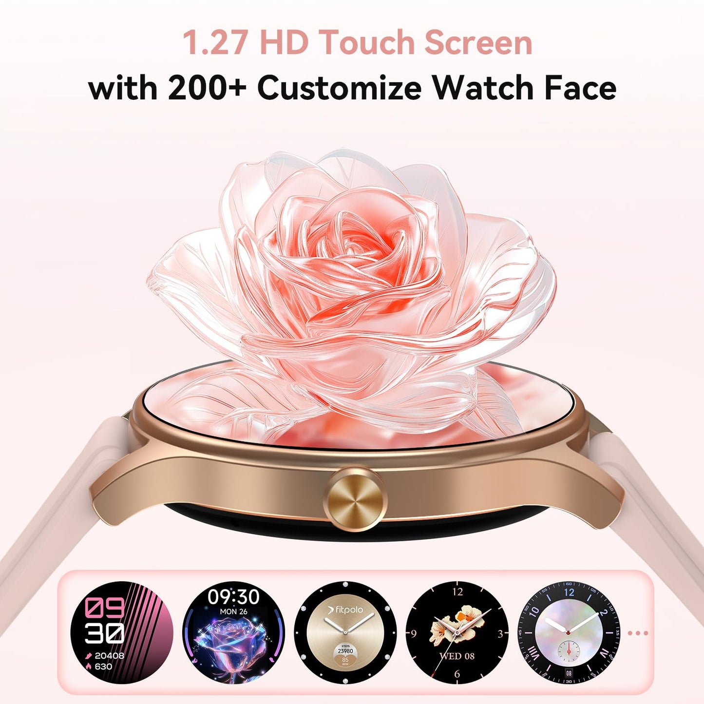 PinkFit Smartwatch - 2 Bands, 7-day Battery - Small Enterprise