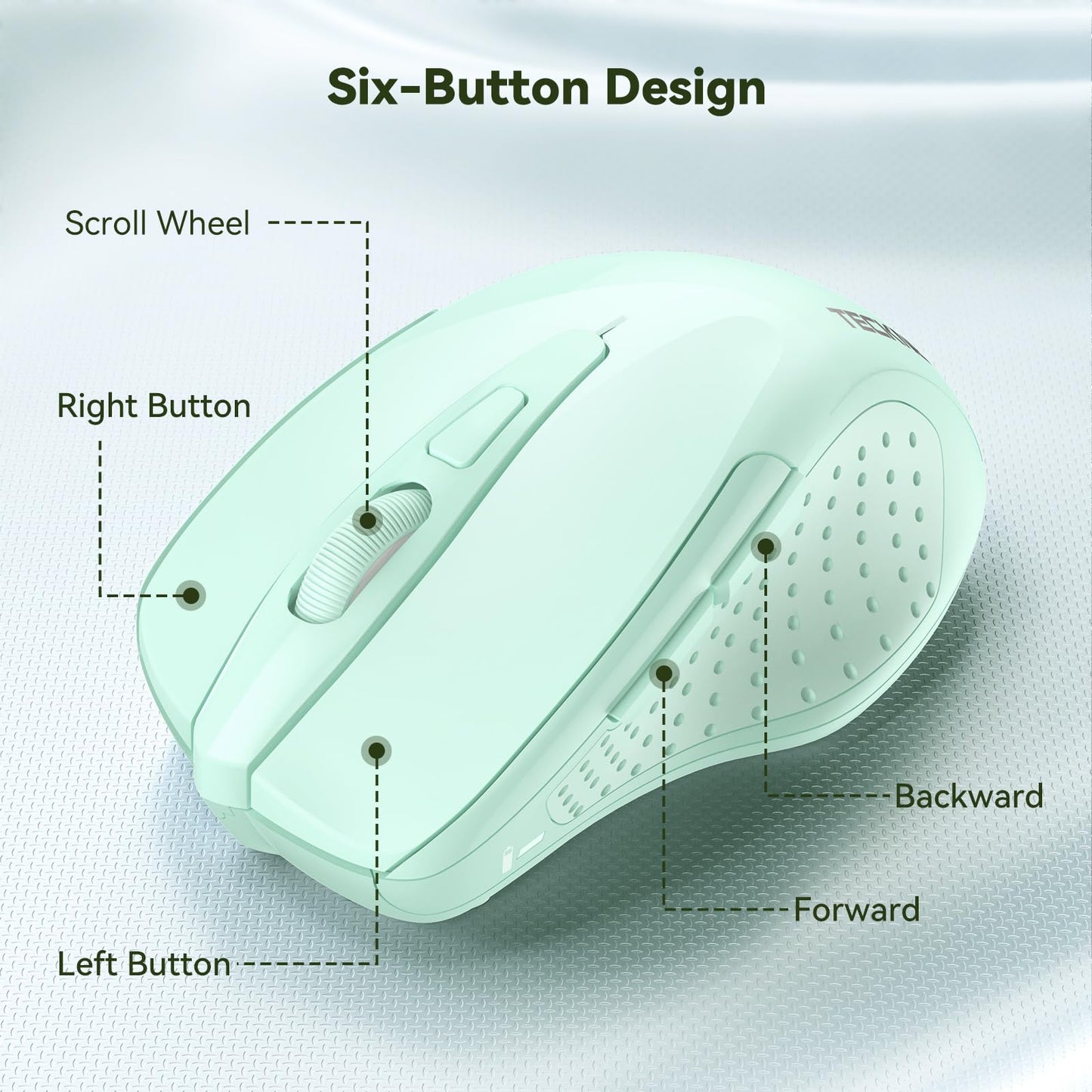 ErgoGlide Wireless: 6-Button, 2600 DPI, 24-Month Power