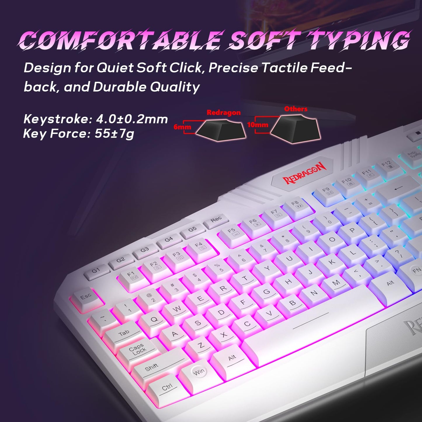 Redragon Elite RGB Combo: S101 Keyboard & M601 Mouse