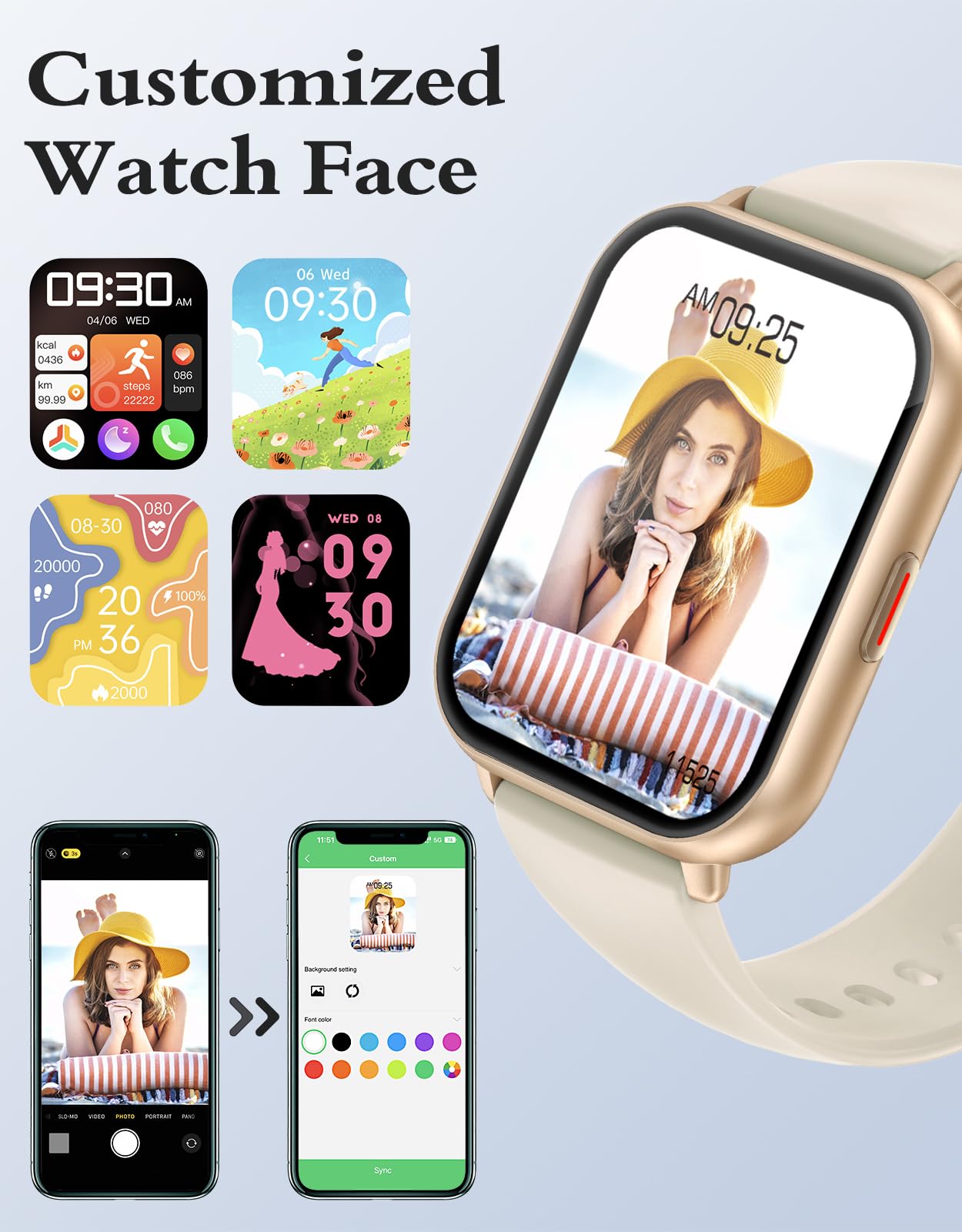 RUIMEN Smartwatch: Answer Calls, Track Fitness - Small Enterprise