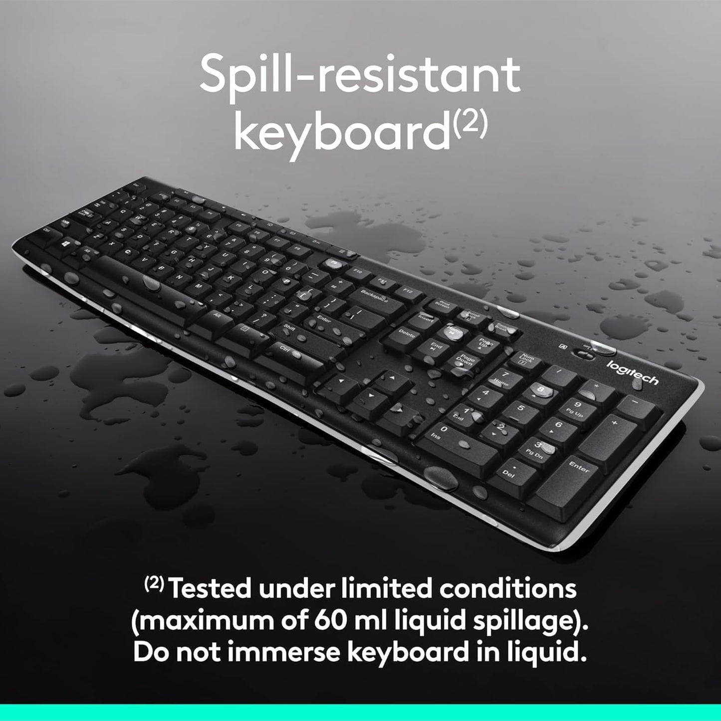 Logitech MK270 Wireless Keyboard-Mouse Duo - Black