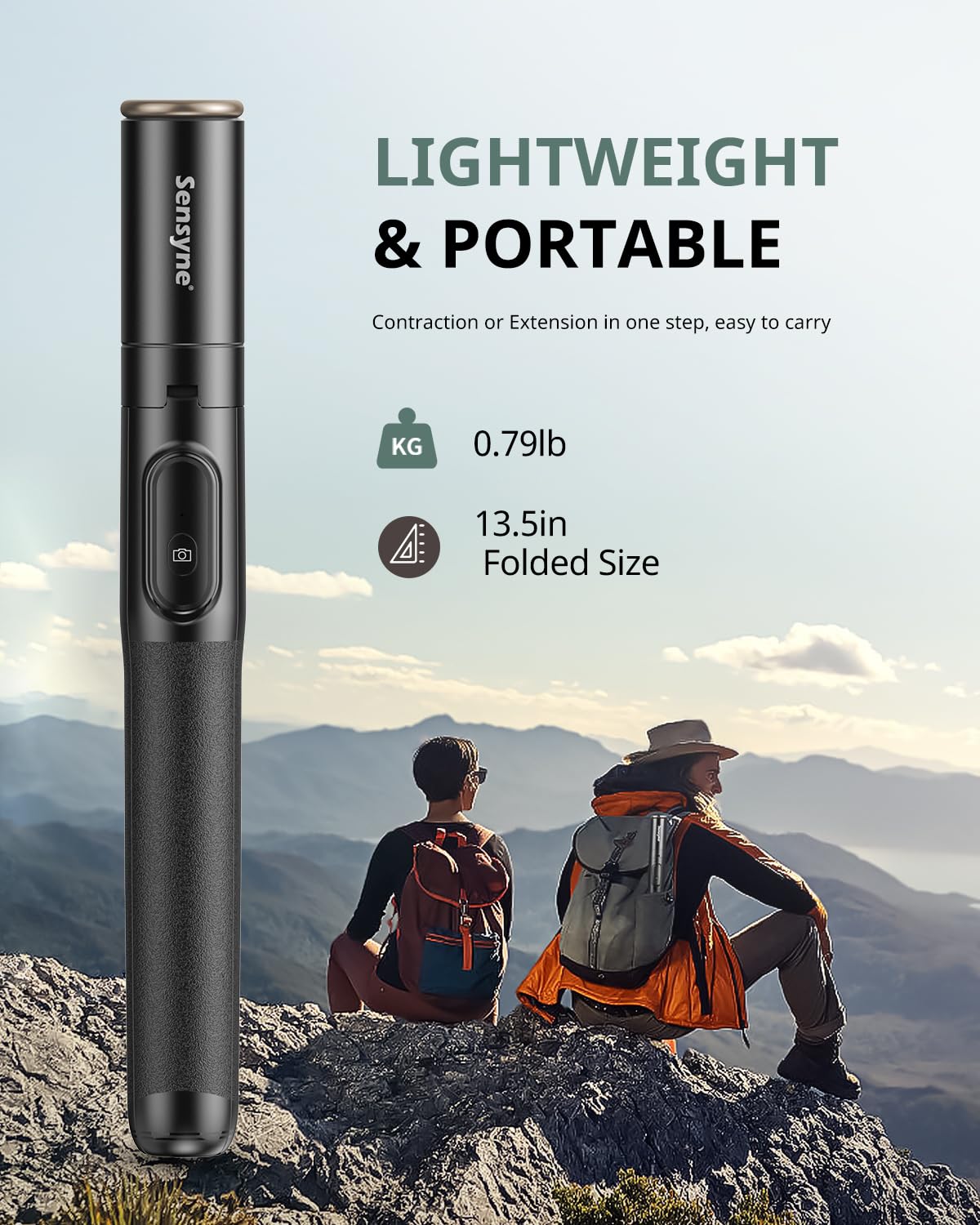 Sensyne 60 All-in-One Phone Tripod & Selfie Stick - Small Enterprise