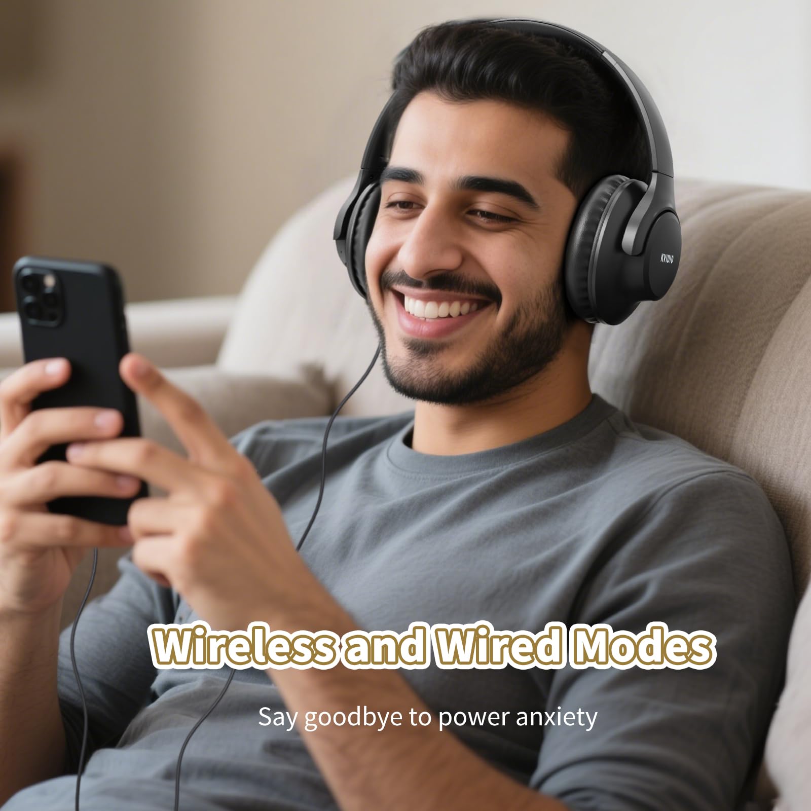 KVIDIO ProBass 65H Wireless Headphones - Travel Ready! - Small Enterprise