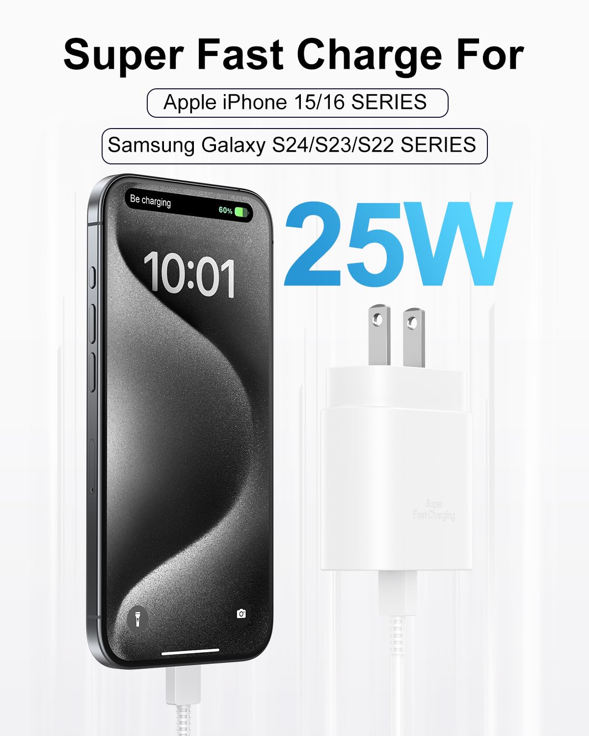 SwiftCharge Duo: 25W Type C Fast Charger Set - Small Enterprise