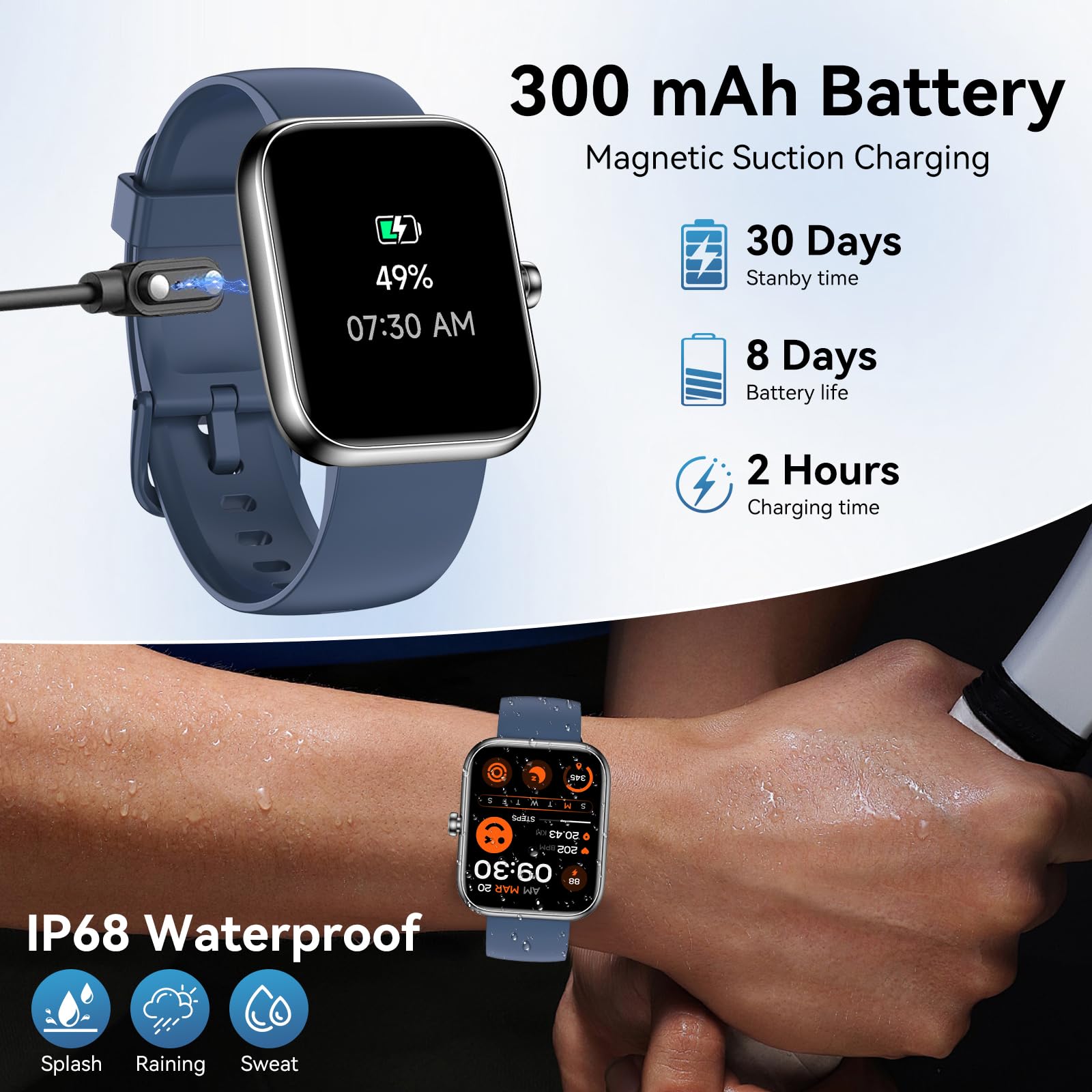 FitSmart Alexa Watch: HD Touchscreen & Health Tracker - Small Enterprise