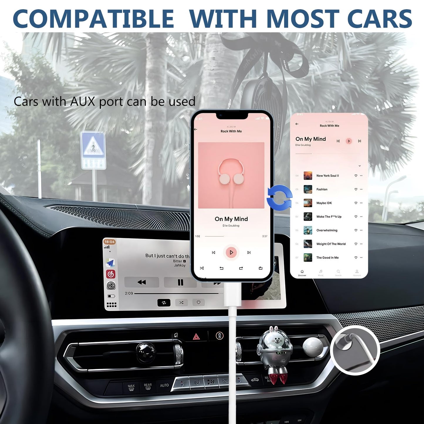 LightningLink: iPhone AUX Cable 3.3ft (White)