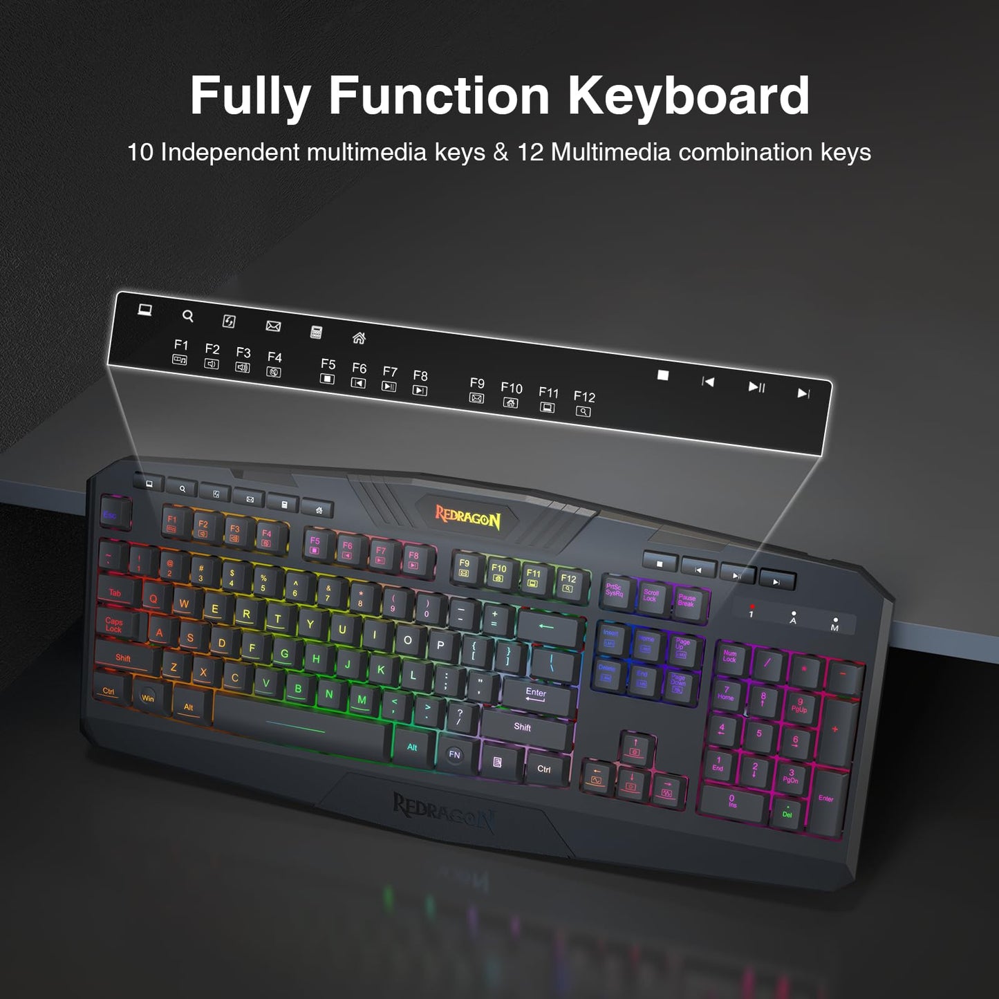 Redragon K521X: RGB Gamer's Mechanical-Feel Keyboard
