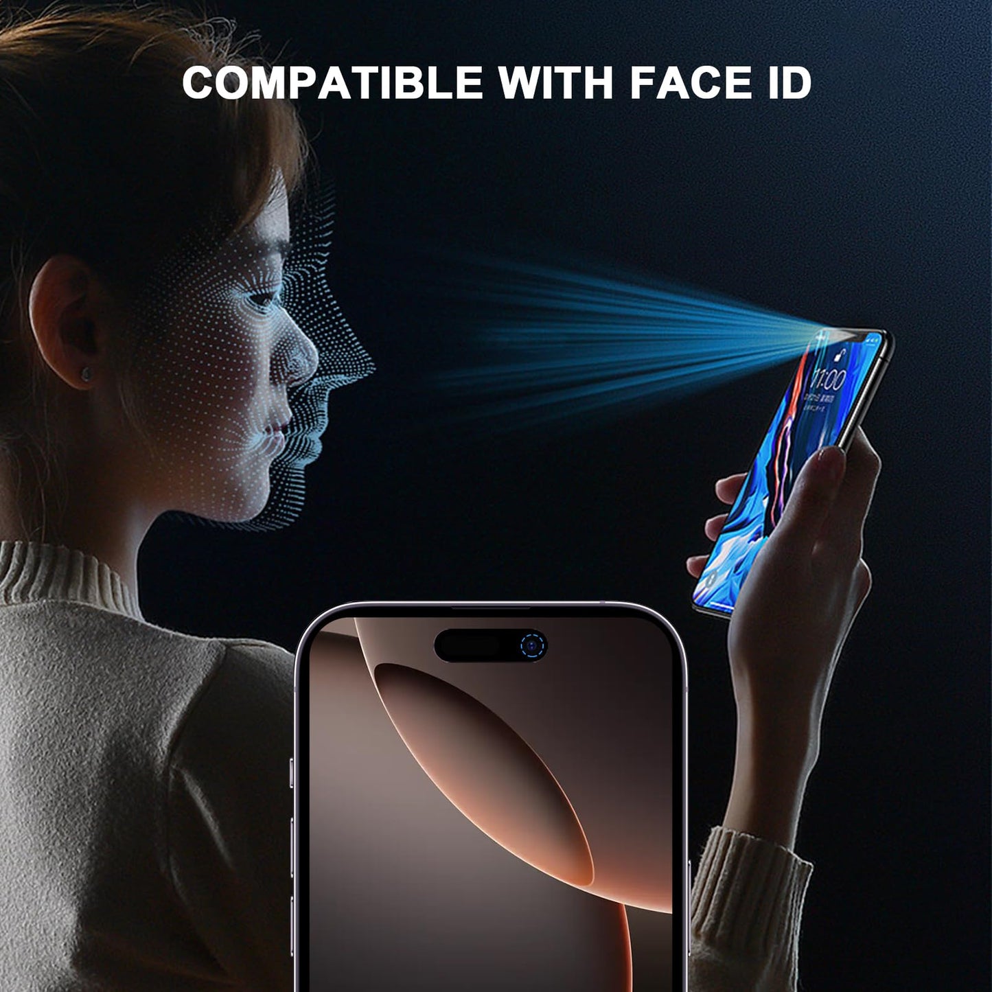 iGuard 2-Pack Privacy Screen Protector for iPhone 14/13 - Small Enterprise