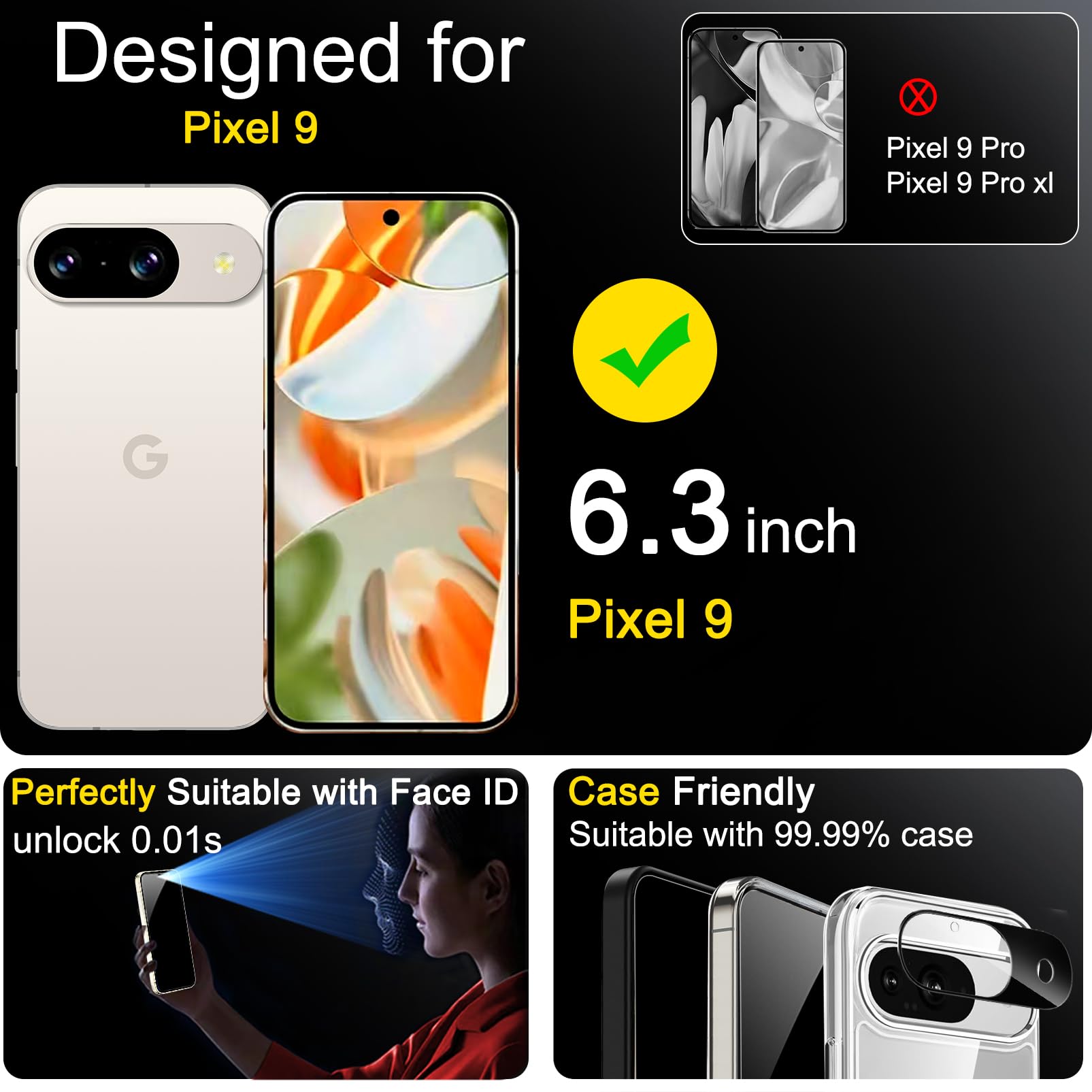 Ferilinso Privacy Screen Protector for iPhone - Small Enterprise