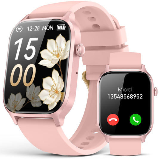 CallFit Tracker: IP68 Smartwatch (Pink) - Small Enterprise
