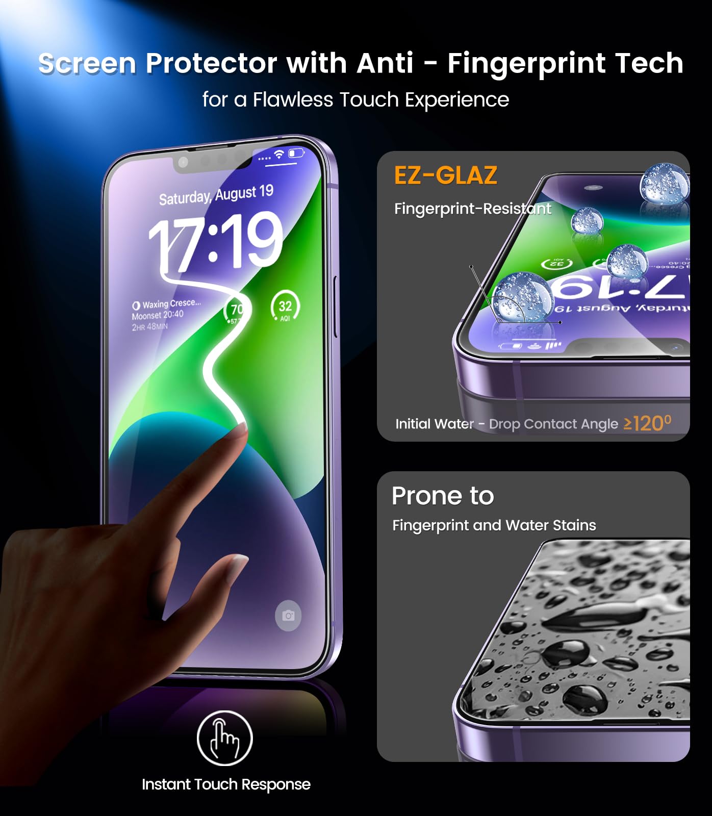 iPhone 13 4-Pack Privacy Glass Shield - Military Grade - Small Enterprise