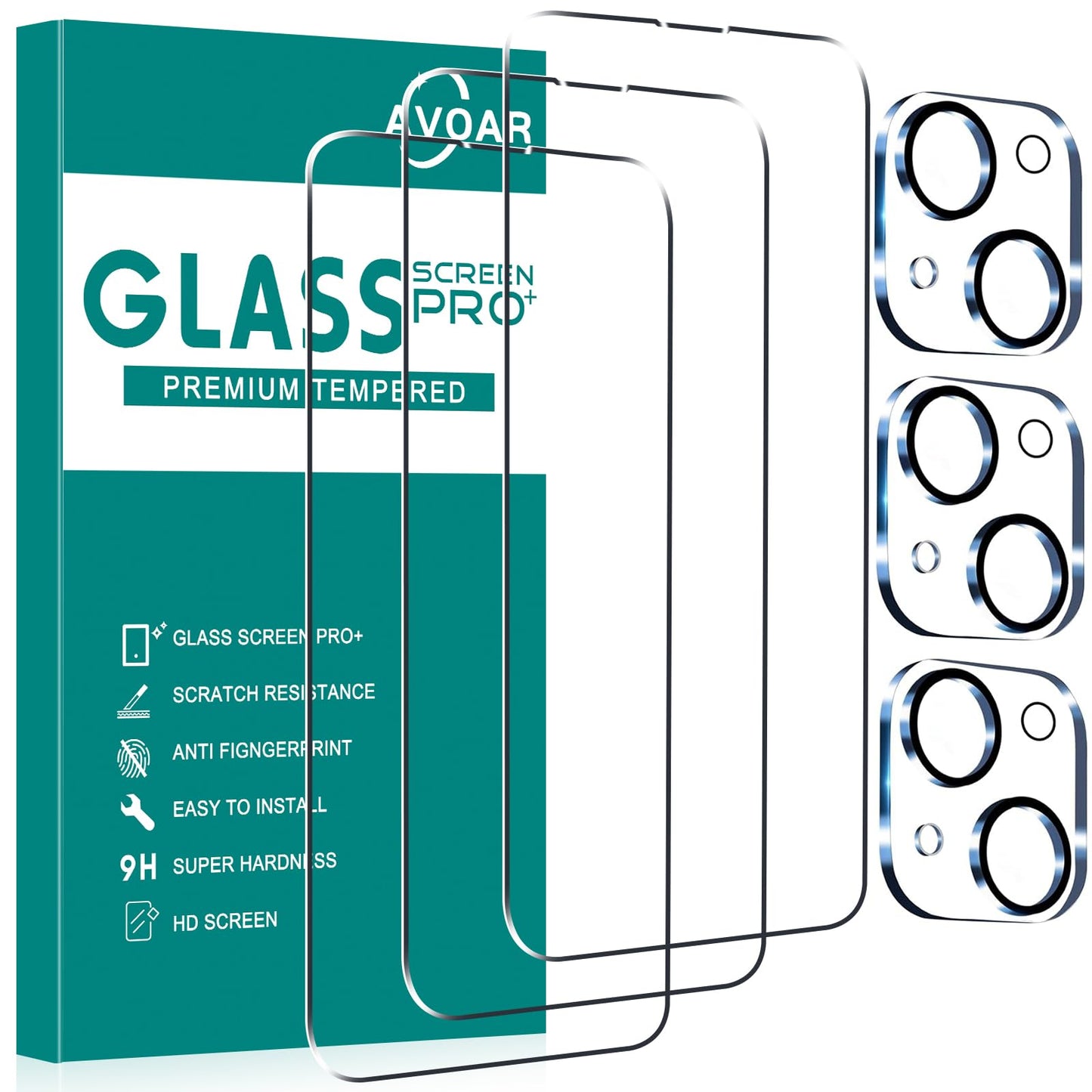 iGuard 2-Pack Privacy Screen Protector for iPhone 14/13 - Small Enterprise