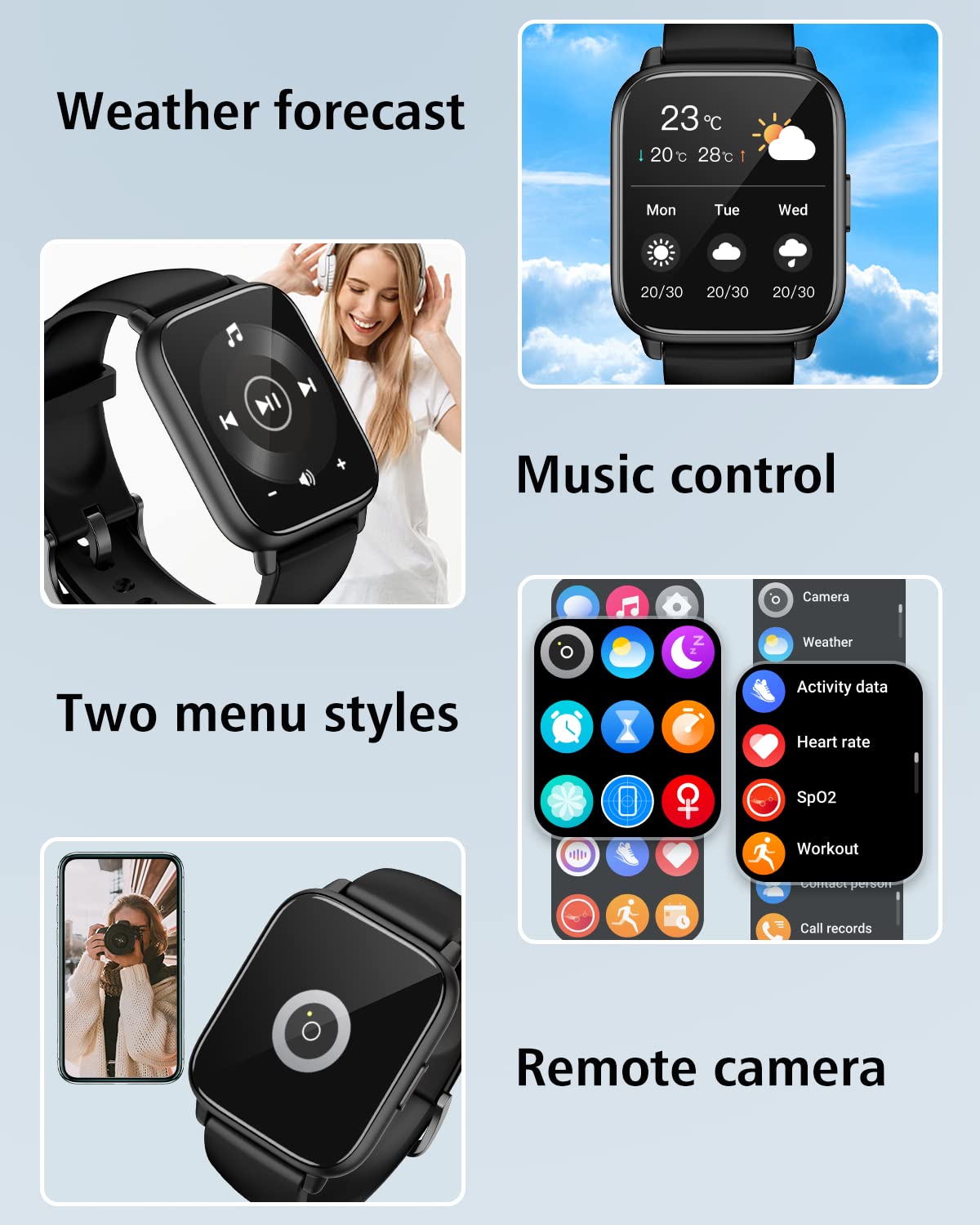 RUIMEN Smartwatch: Answer Calls, Track Fitness - Small Enterprise