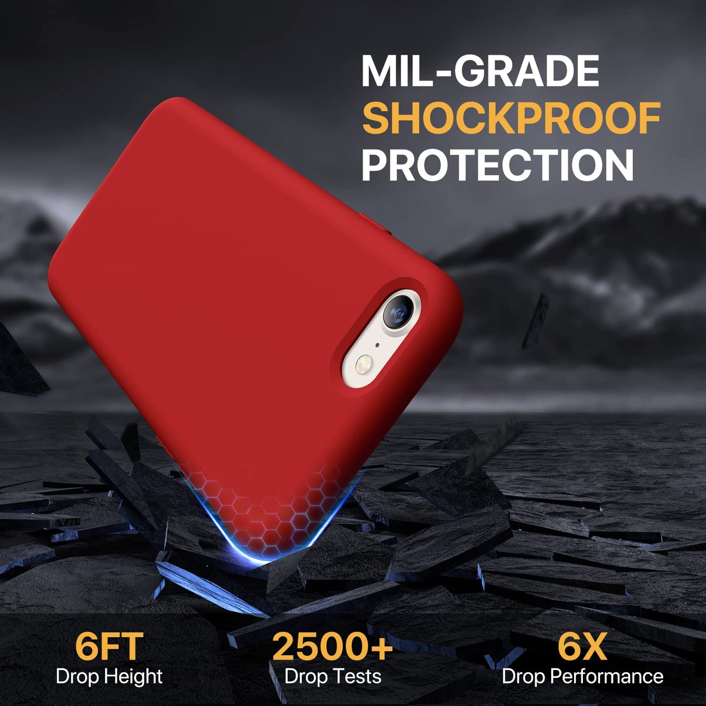 Miracase Capri Blue Slim Shockproof iPhone Case