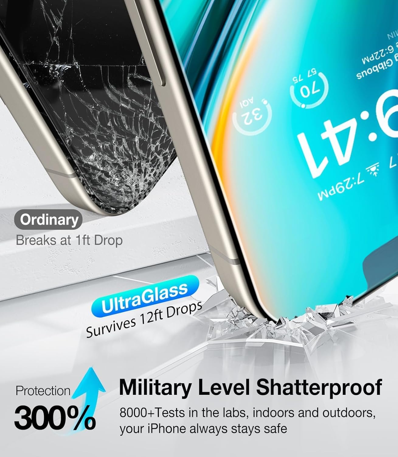 UltraGlass 9H+ Privacy Shield for iPhone 16 - Small Enterprise