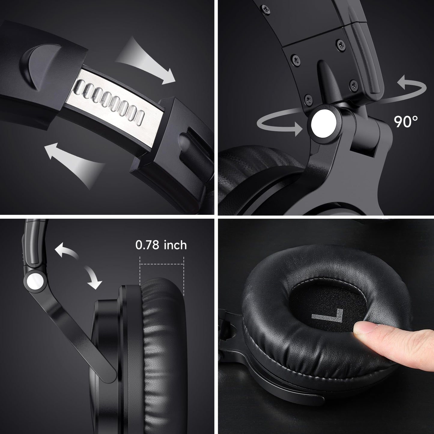 OneOdio ProC: 110Hr Bluetooth Foldable Bass Headset