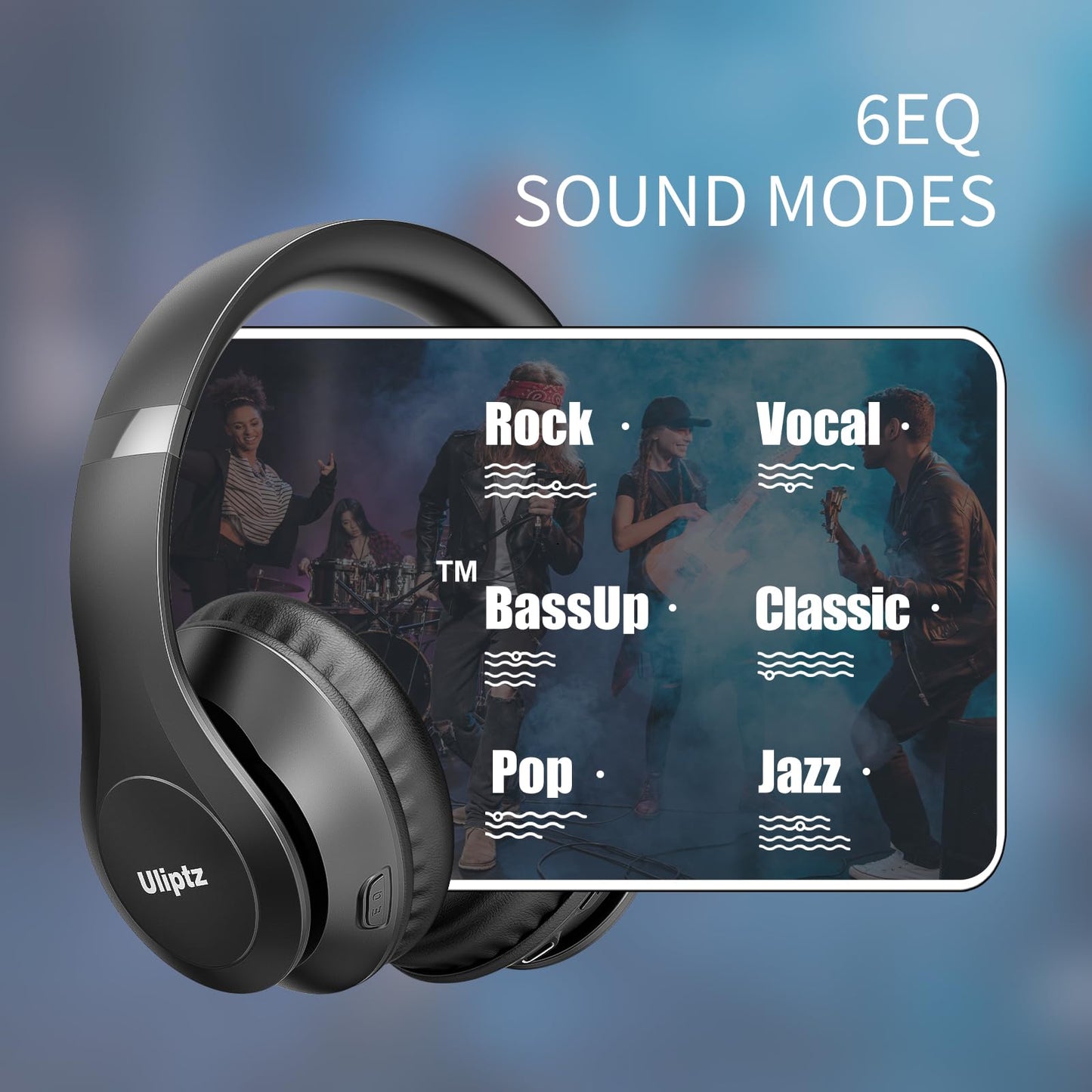 Uliptz HiFi Bluetooth Headphones - 65H Playtime - Small Enterprise