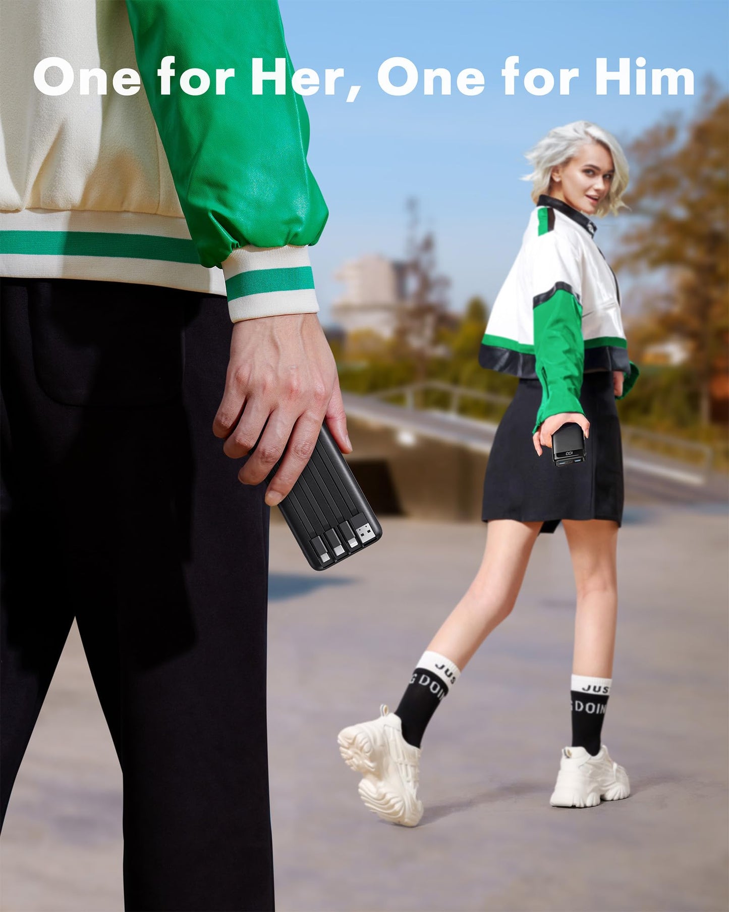 TravelMax 10K: Slim Power Bank w/ Built-in Cables - Small Enterprise