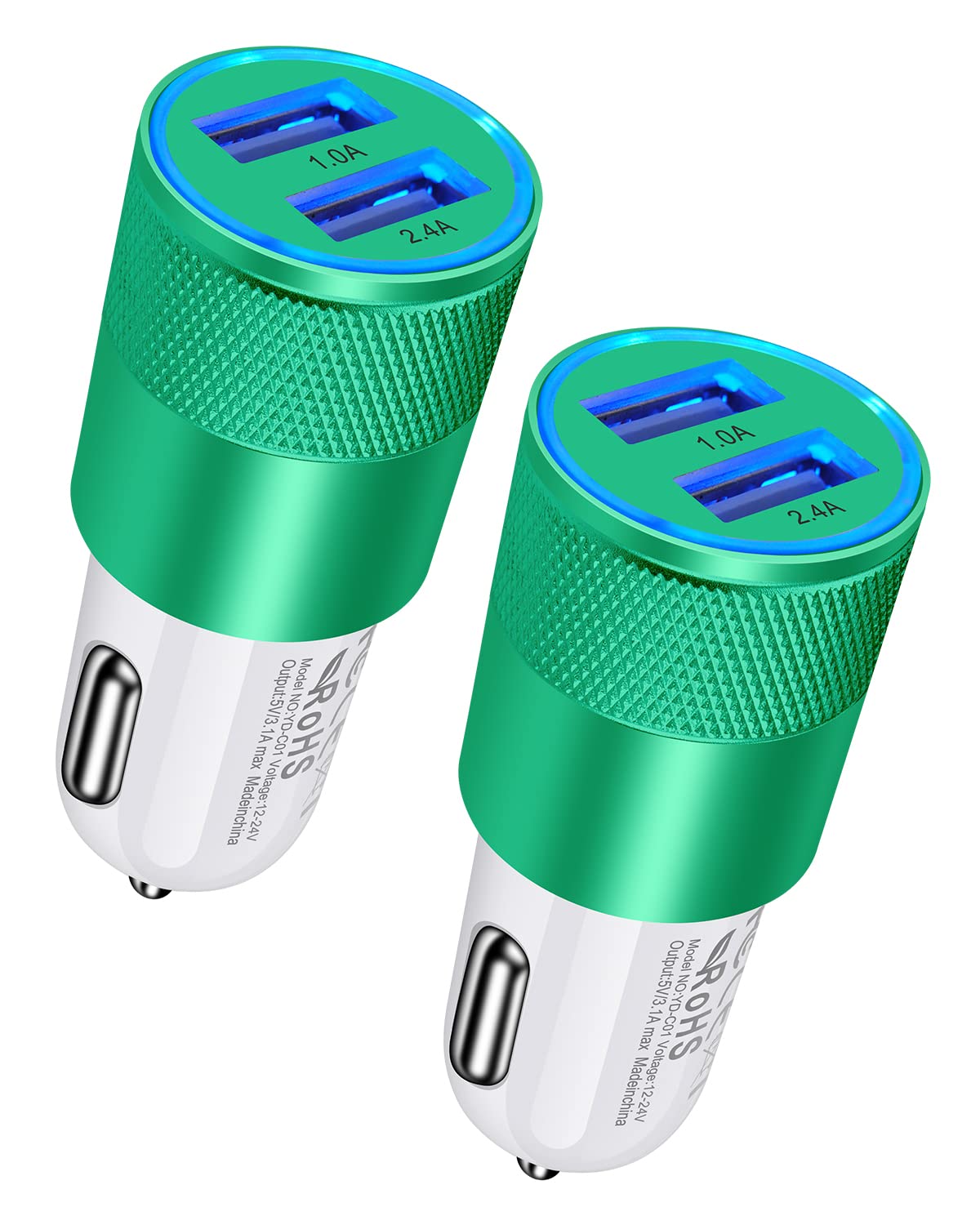 DualBoost Car Charger: Fast 3.4A 2-Pack USB Adapter
