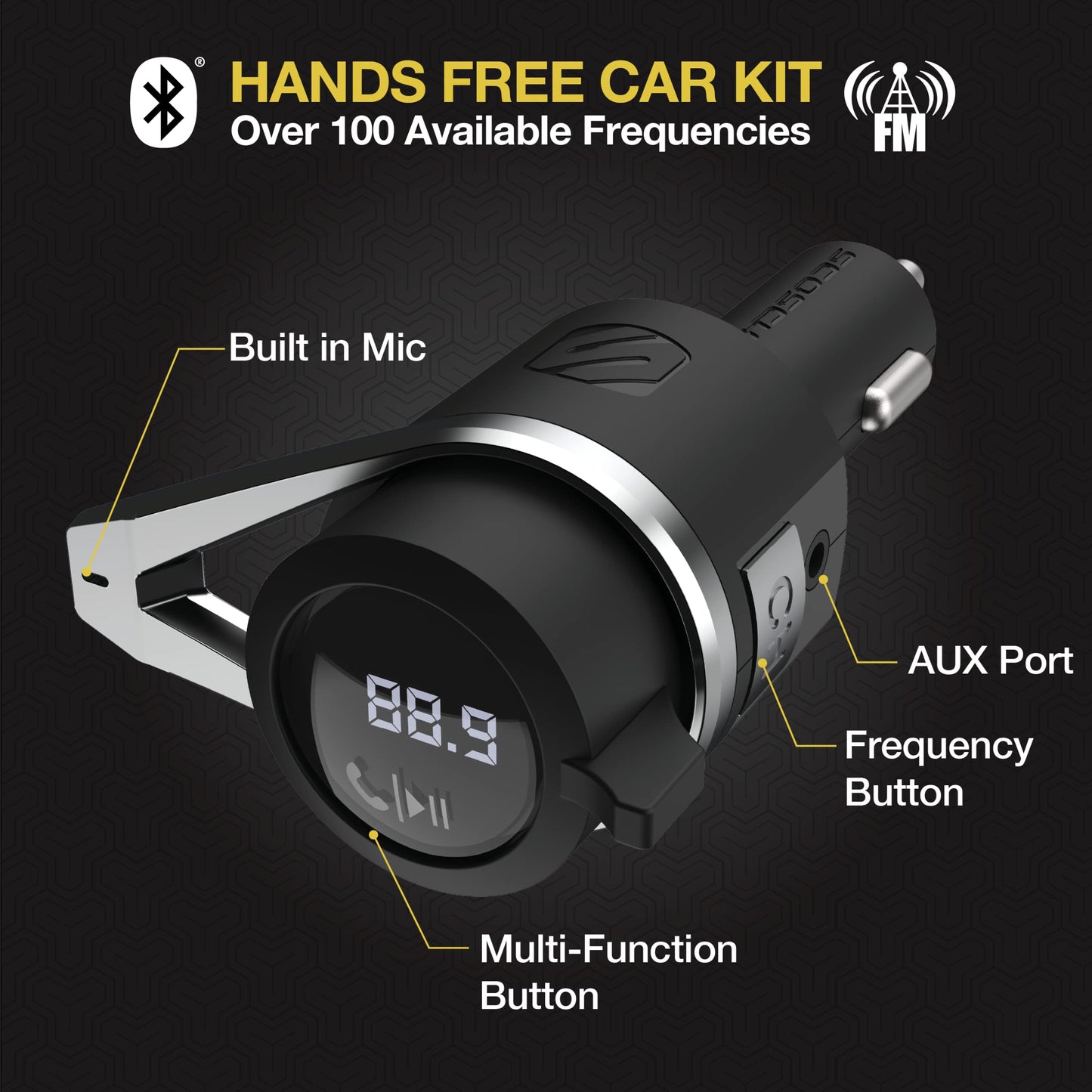 Scosche DriveConnect: Bluetooth FM & Dual USB Charger