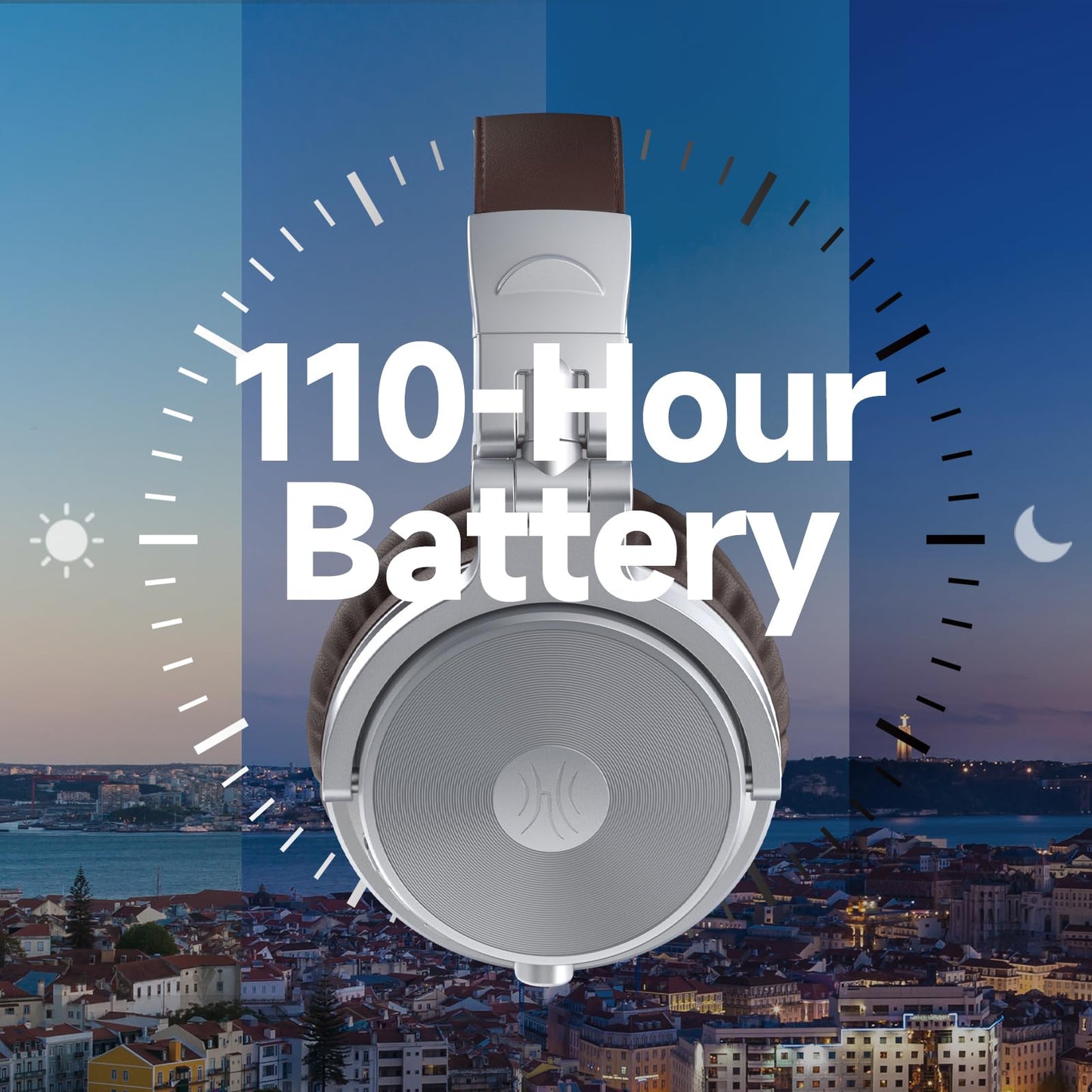 OneOdio ProC: 110Hr Bluetooth Foldable Bass Headset