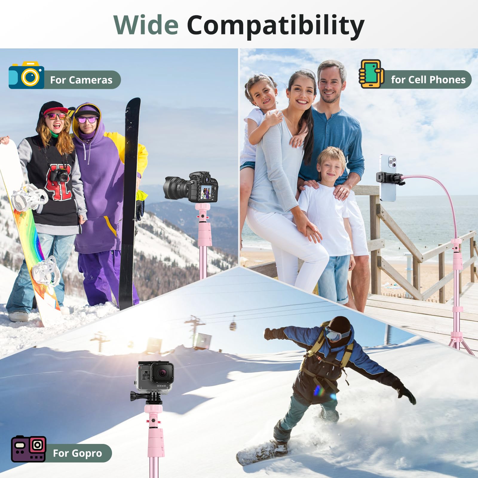 SENSYNE ProTripod: 62 Selfie Stick & Stand - Small Enterprise