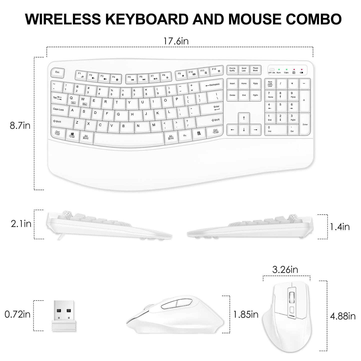 ErgoWave Duo: Wireless Keyboard & Mouse Set