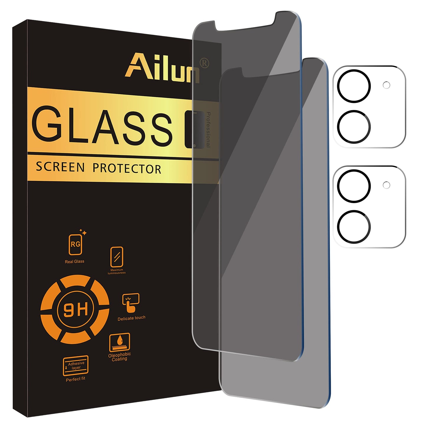 Ailun iPhone 16 Privacy & Lens Protector 3-Pack - Small Enterprise