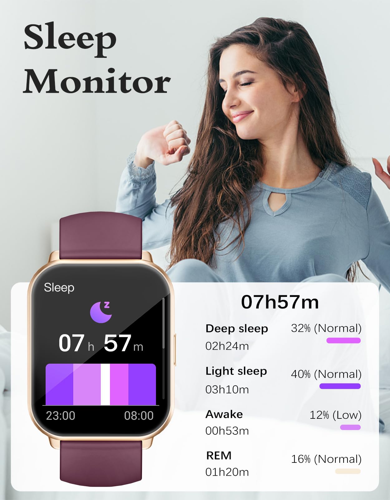 RUIMEN Smartwatch: Answer Calls, Track Fitness - Small Enterprise