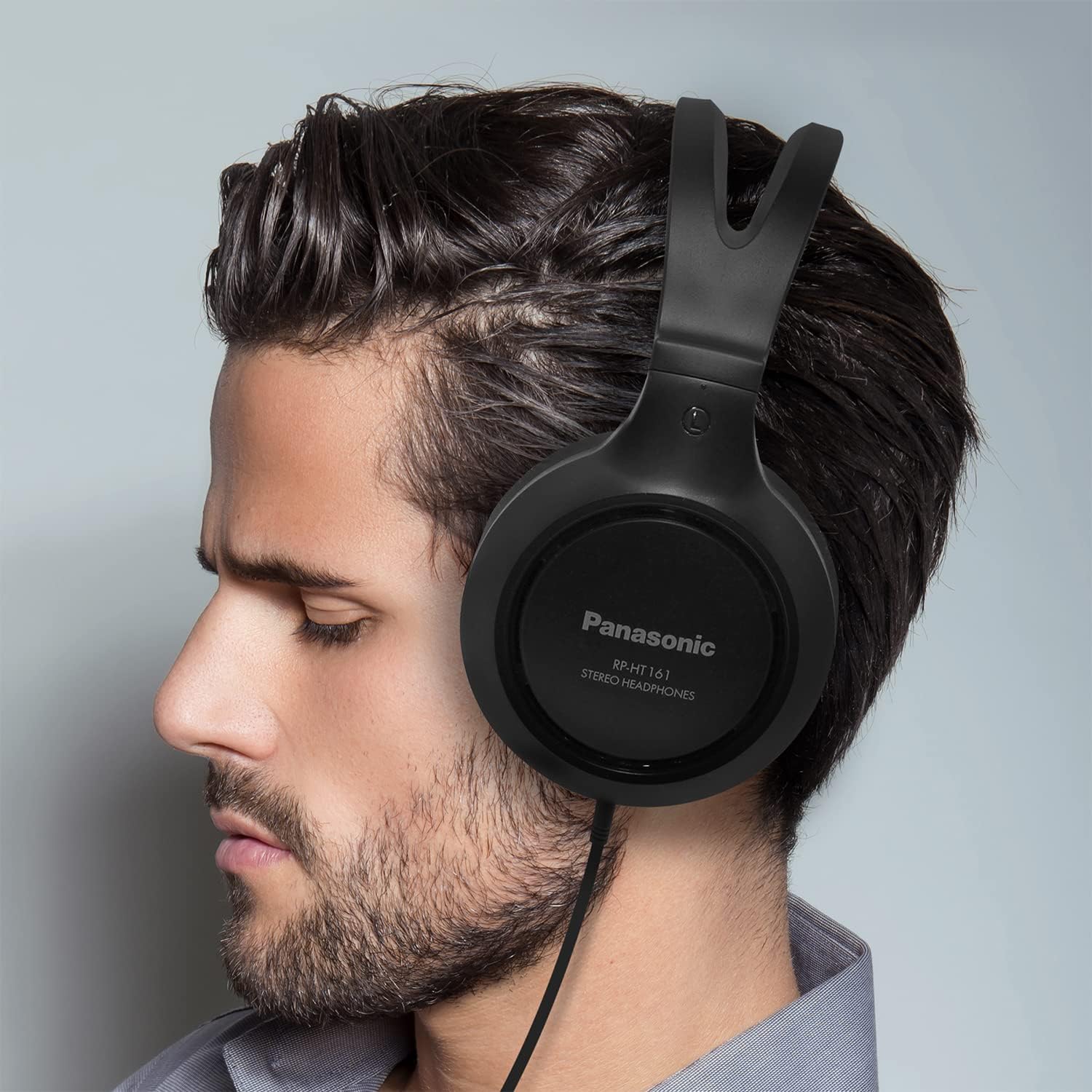 Panasonic RP-HT161-K: Lightweight Bass-Enhanced Headphones - Small Enterprise