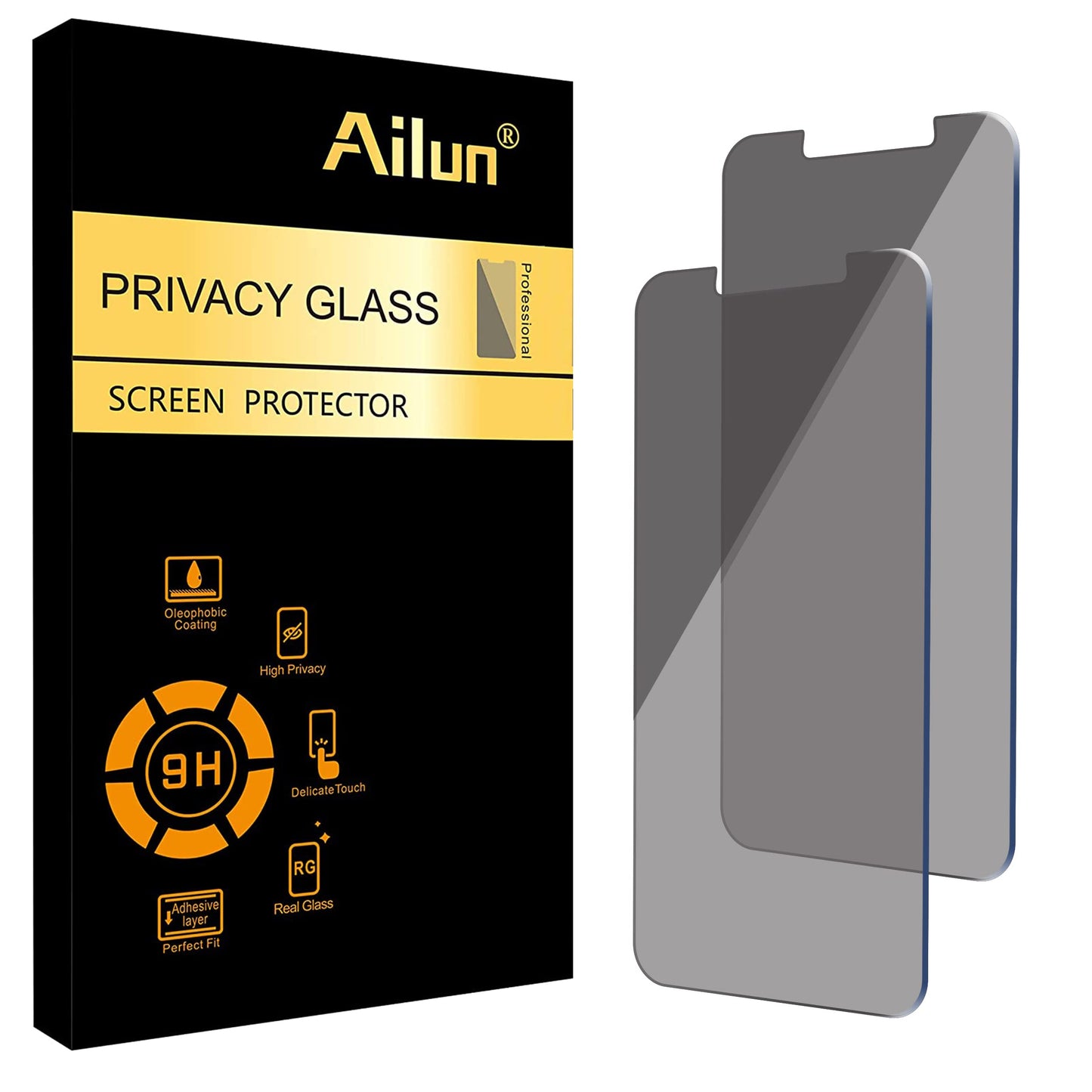 Ailun iPhone Privacy Glass 3-Pack - 6.1 Security - Small Enterprise