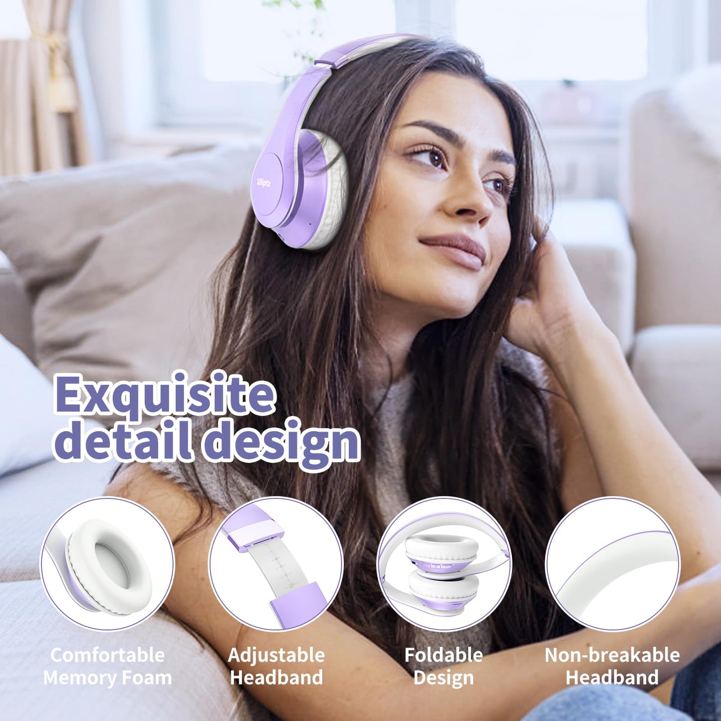 Uliptz HiFi Bluetooth Headphones - 65H Playtime - Small Enterprise