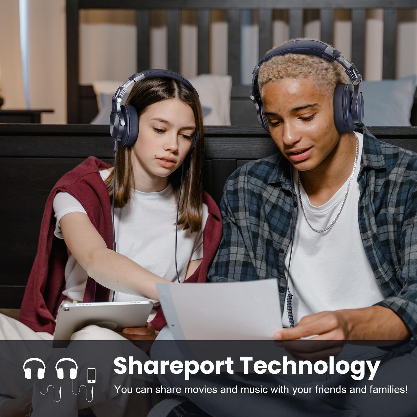 OneOdio A71 Studio Pro - Wired Foldable DJ Headset