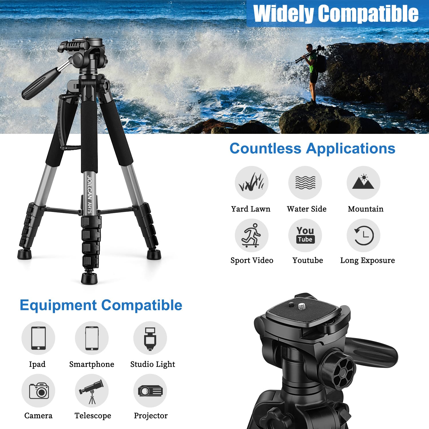 JOILCAN 74 Camera Tripod - Small Enterprise