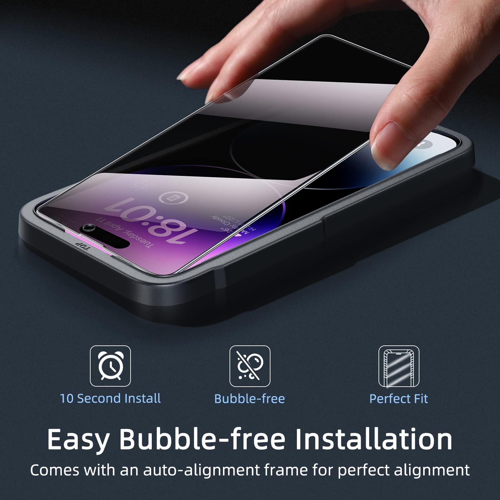 Ruwa Guard: Privacy Screen Protector for iPhone 13/14 - Small Enterprise