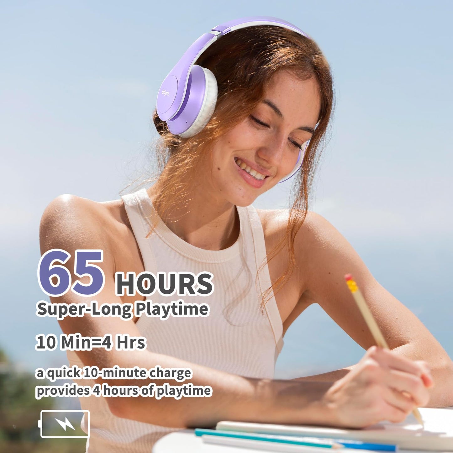Uliptz HiFi Bluetooth Headphones - 65H Playtime - Small Enterprise