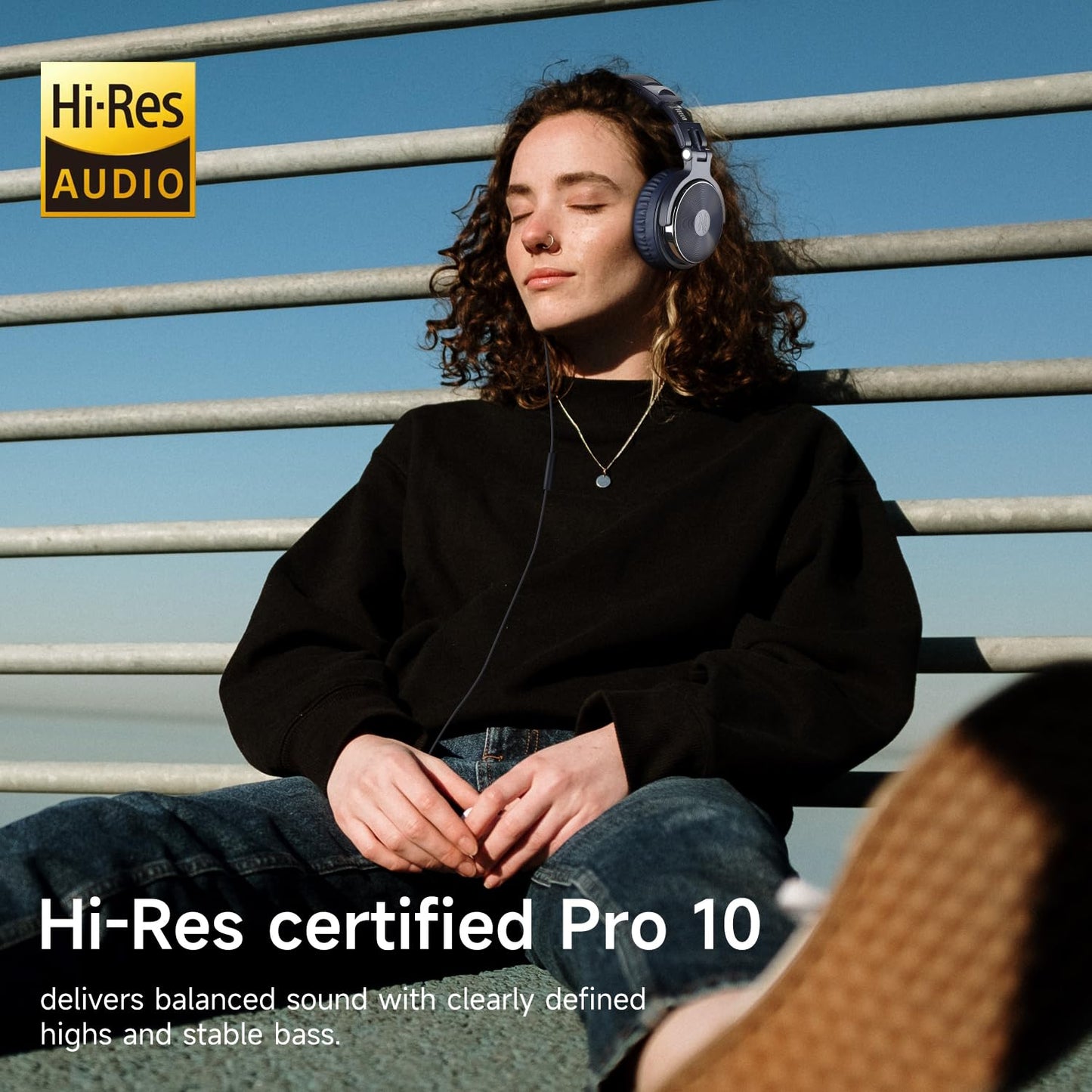 OneOdio Pro DJ Studio Over-Ear Headphones - Black