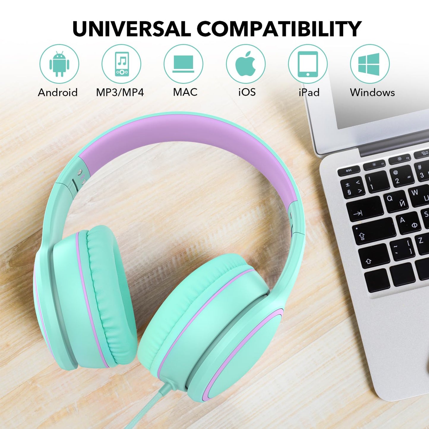 RORSOU R10 Foldable Bass Headphones with Mic - Small Enterprise