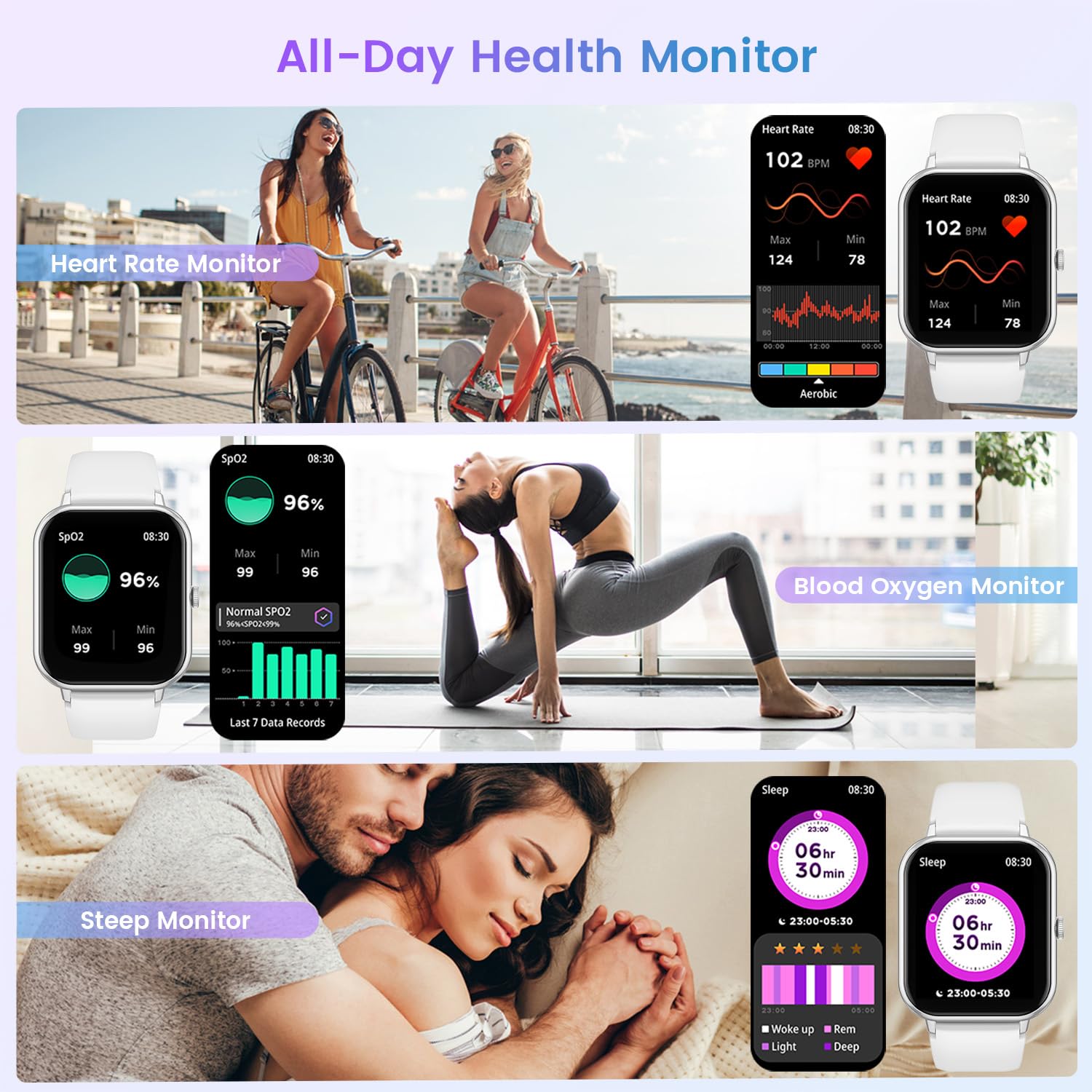 FitGoddess Smartwatch: Health & Fitness Tracker - Small Enterprise