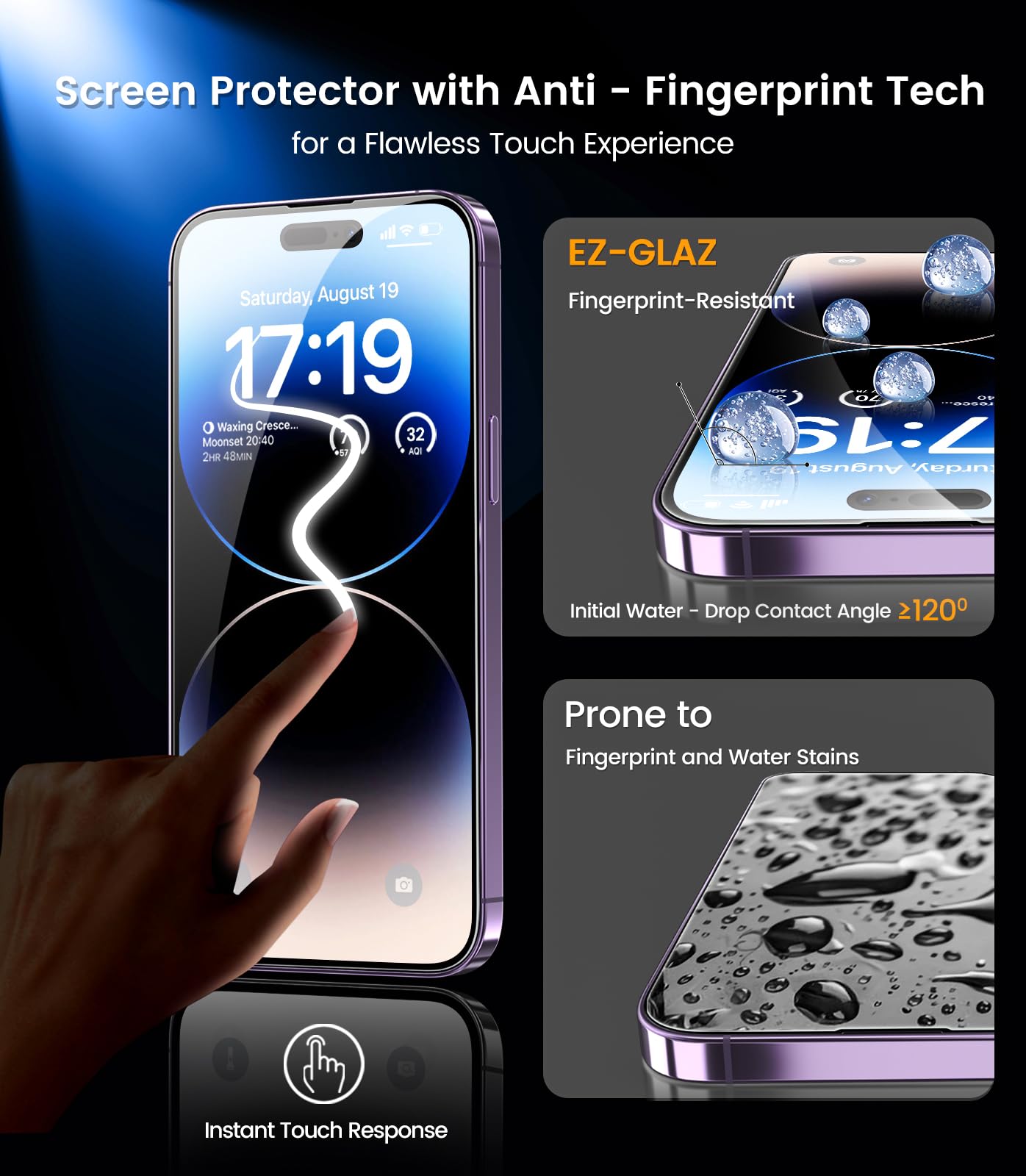 iPhone 13 4-Pack Privacy Glass Shield - Military Grade - Small Enterprise