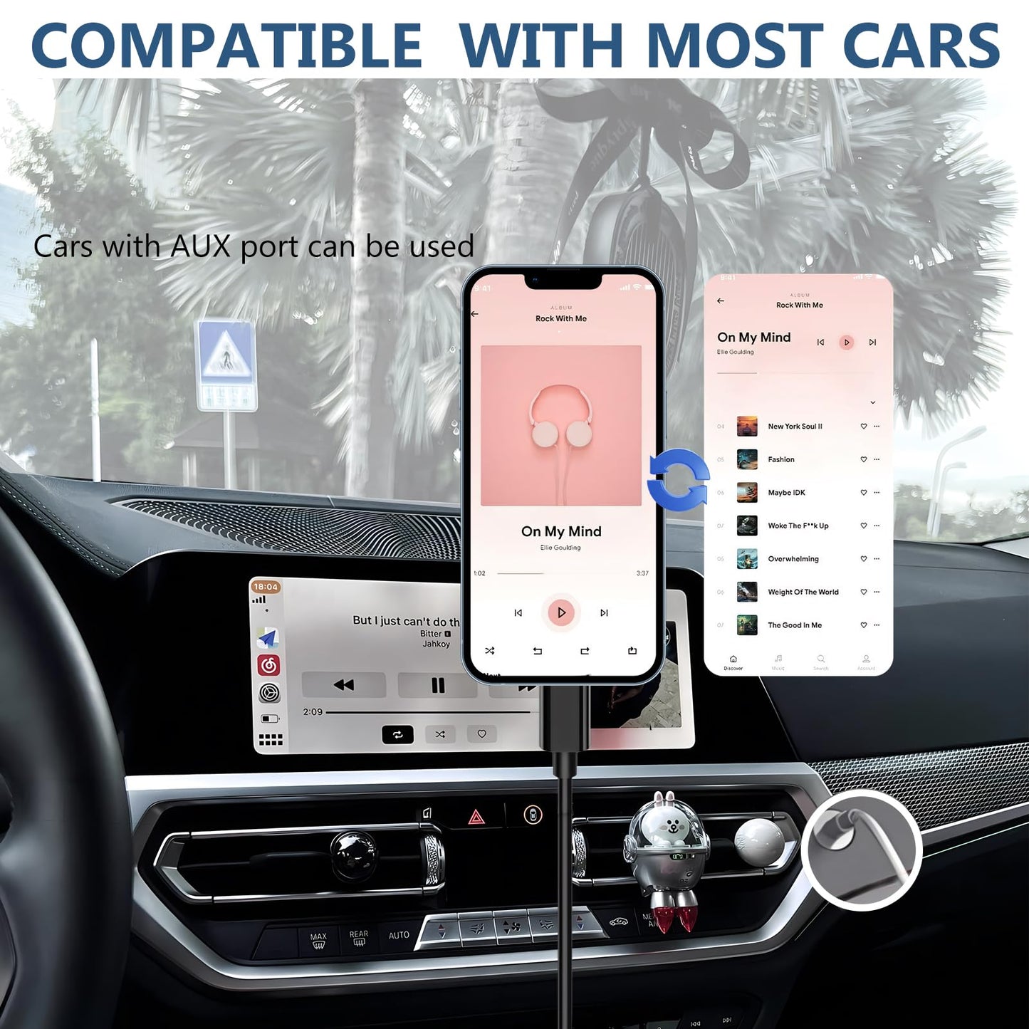 LightningLink: iPhone AUX Cable 3.3ft (White)