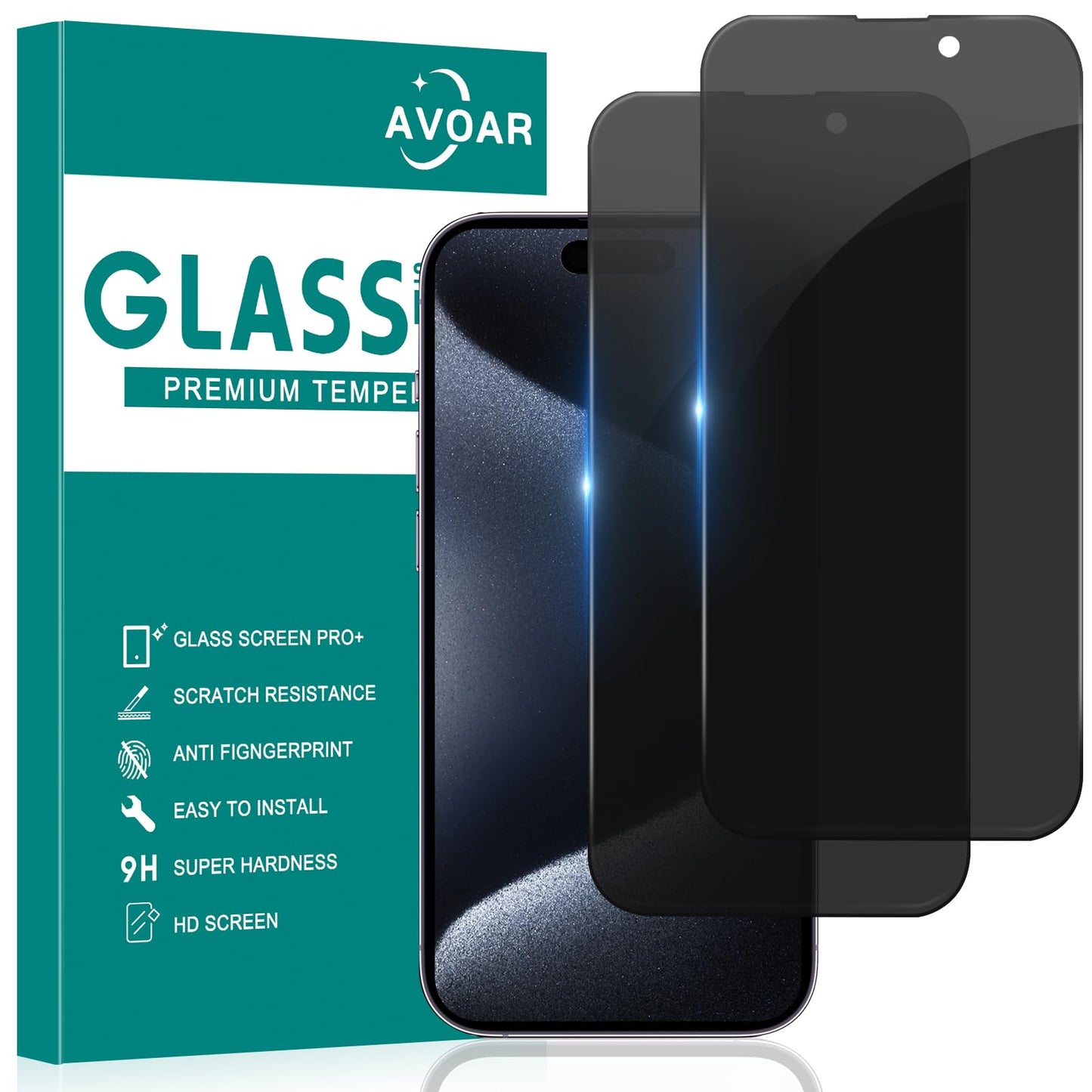iGuard 2-Pack Privacy Screen Protector for iPhone 14/13 - Small Enterprise