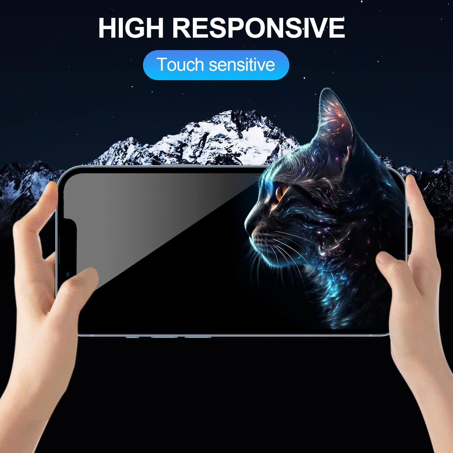 iGuard 2-Pack Privacy Screen Protector for iPhone 14/13 - Small Enterprise