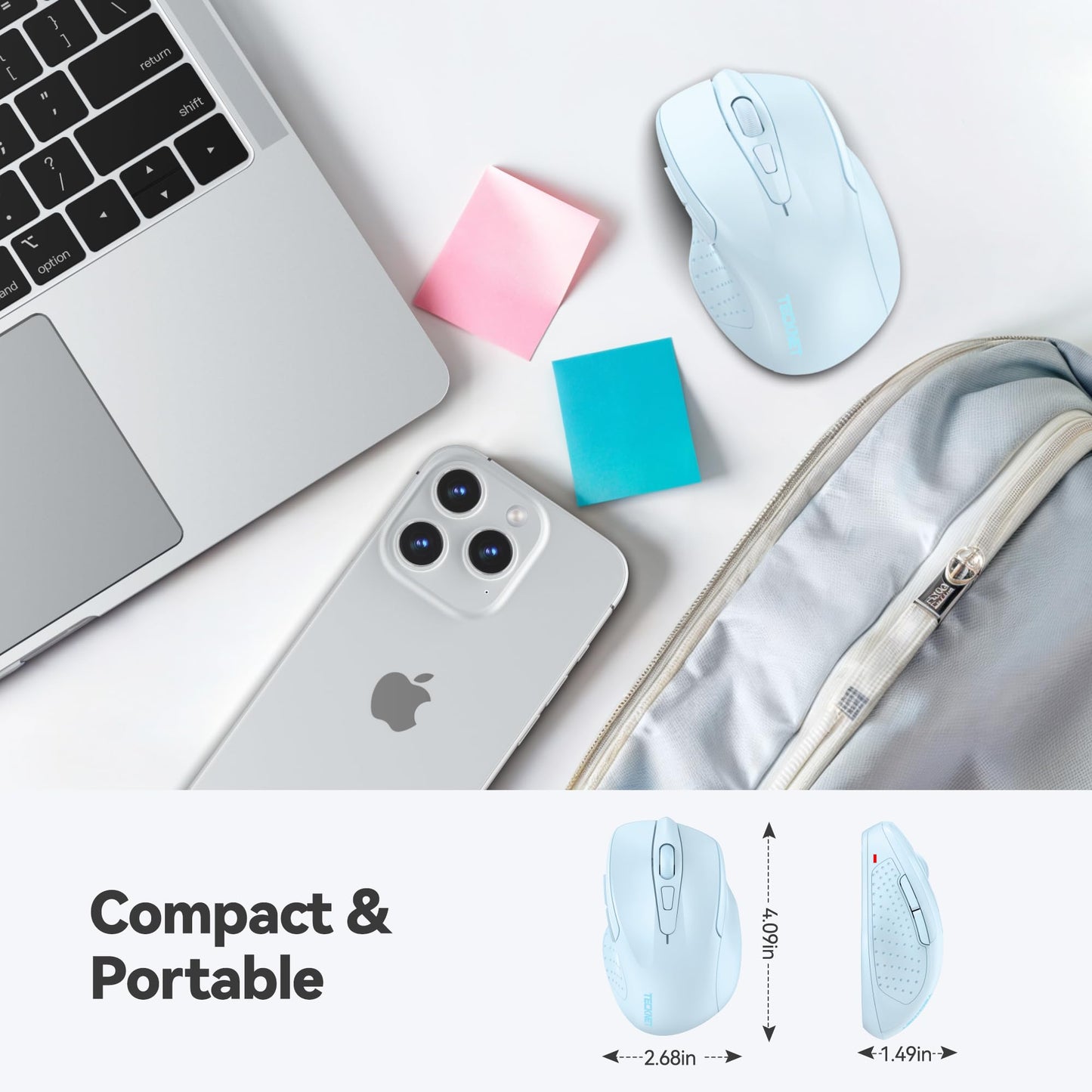 ErgoGlide Wireless: 6-Button, 2600 DPI, 24-Month Power