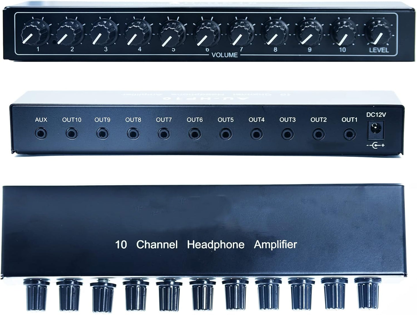 SoundHub Pro: 10-Channel Headphone Amplifier