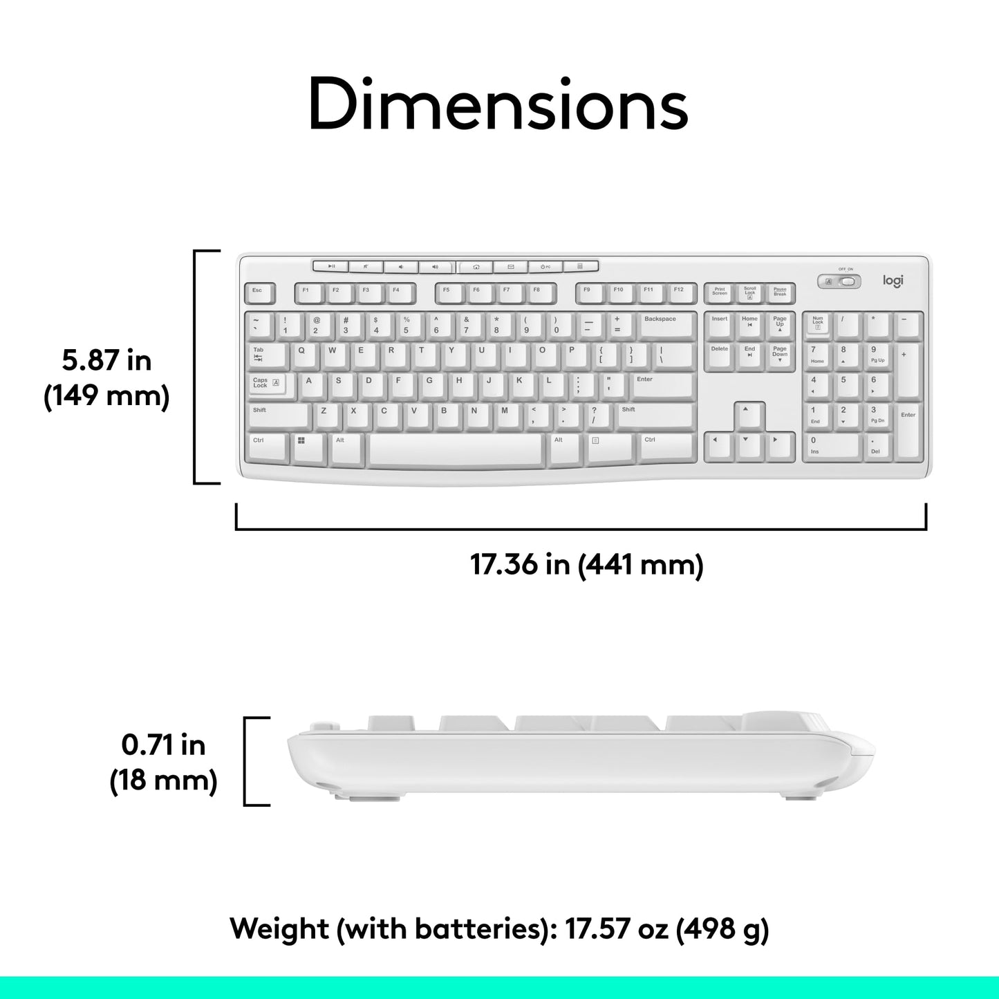 Logitech MK270 Wireless Keyboard-Mouse Duo - Black