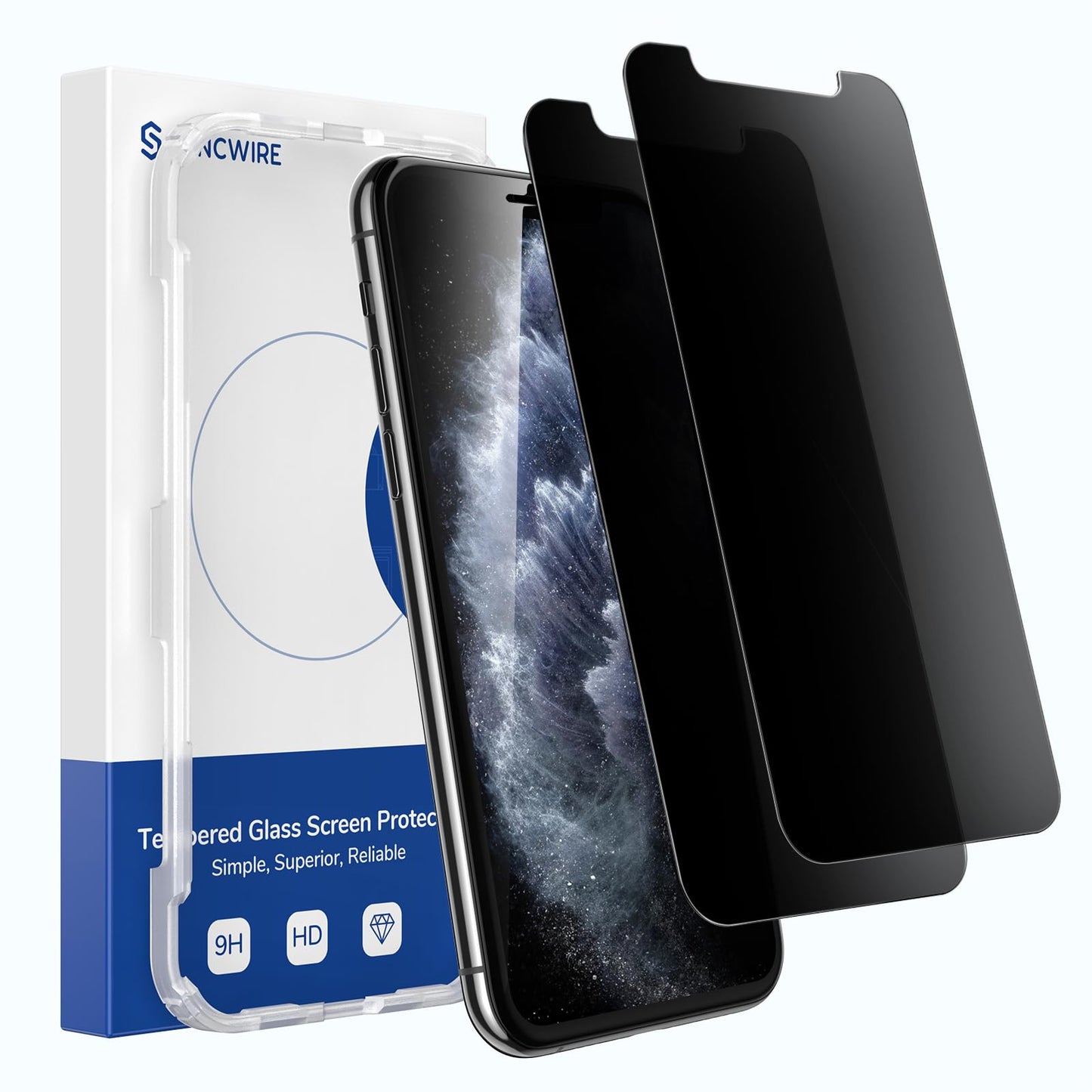 SYNCWIRE 28° Anti-Spy Glass for iPhone 12 Pro Max - Small Enterprise