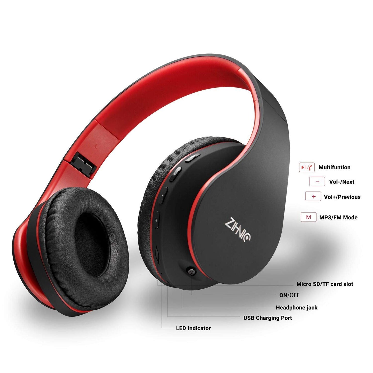 ZIHNIC RoseGold Bluetooth Over-Ear Headphones - Small Enterprise