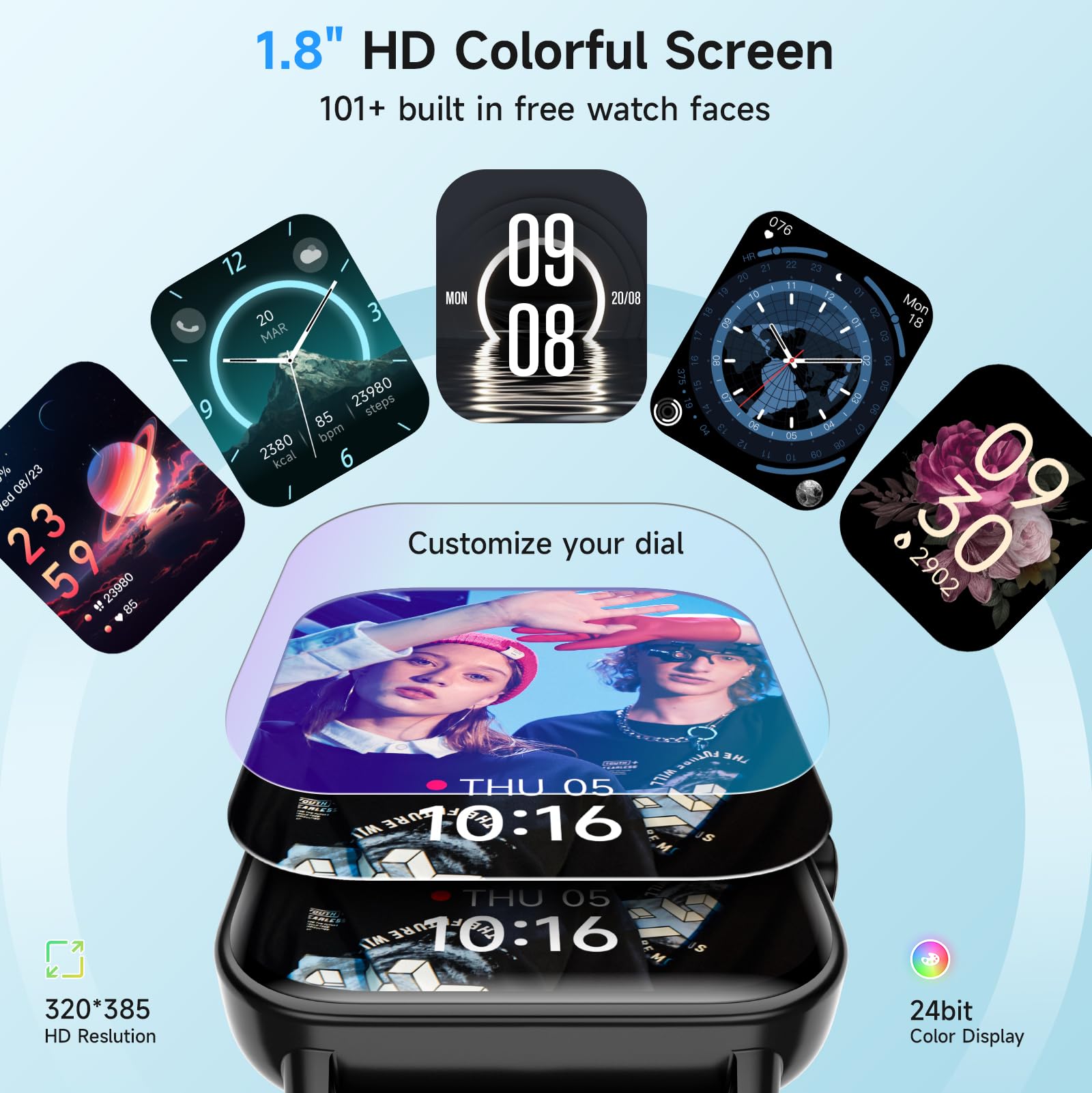 FemmeFit Smartwatch: Alexa, Waterproof, 100+ Sports - Small Enterprise