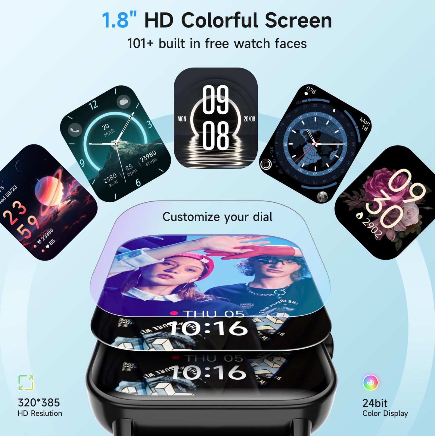 FemmeFit Smartwatch: Alexa, Waterproof, 100+ Sports - Small Enterprise